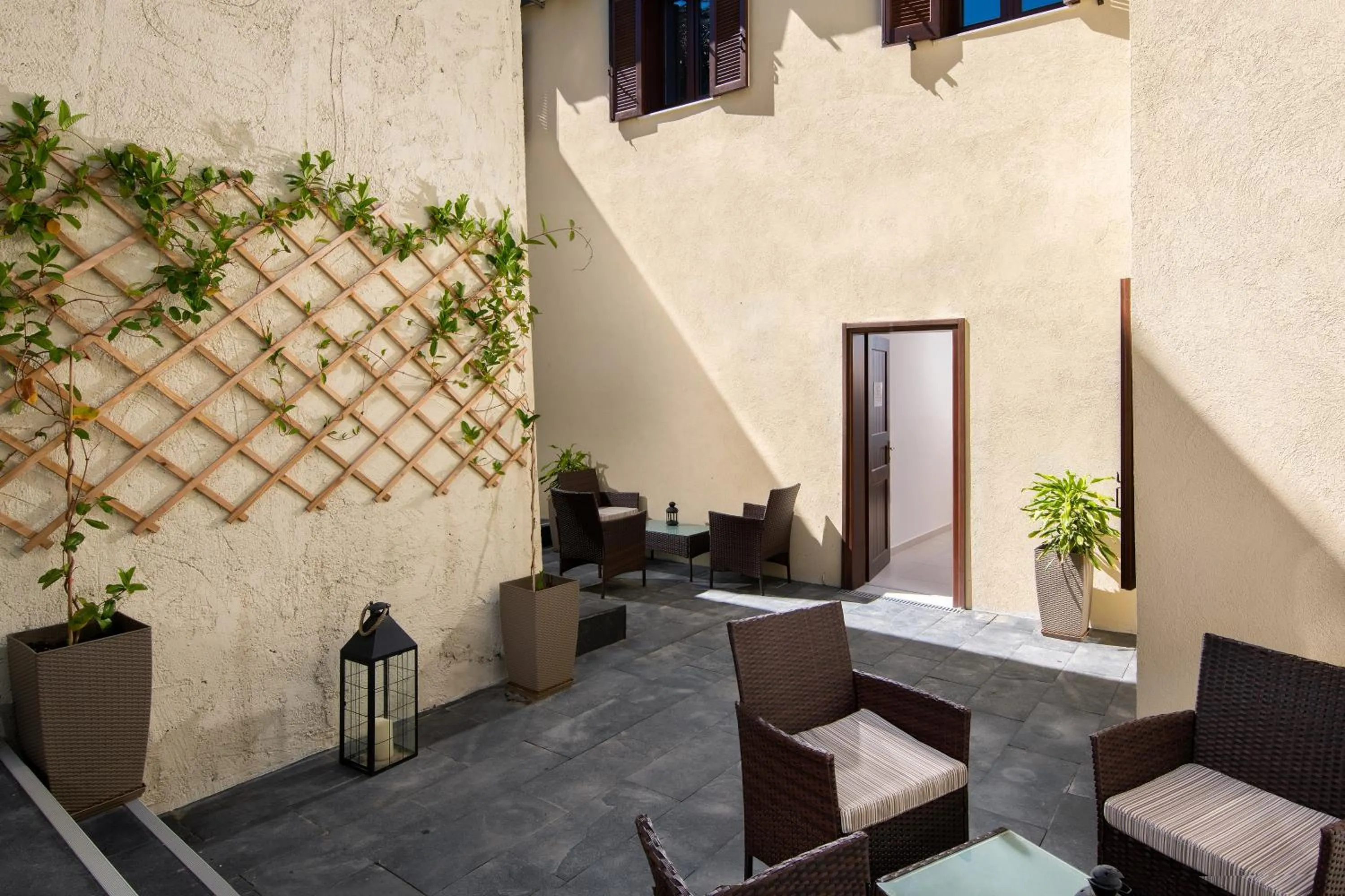 Seating area in Old Town Senses Boutique Hotel