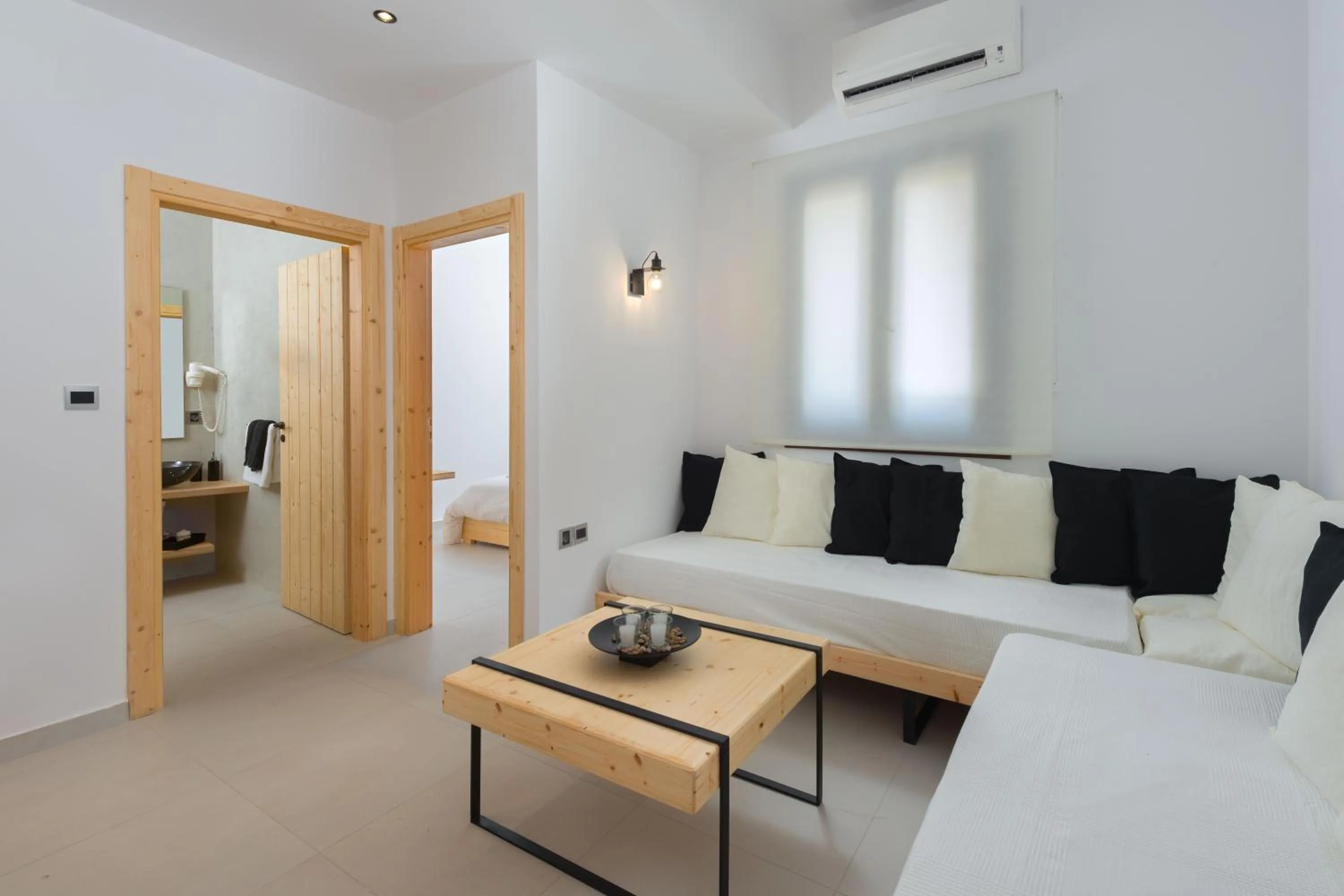 Seating area, Bed in Old Town Senses Boutique Hotel