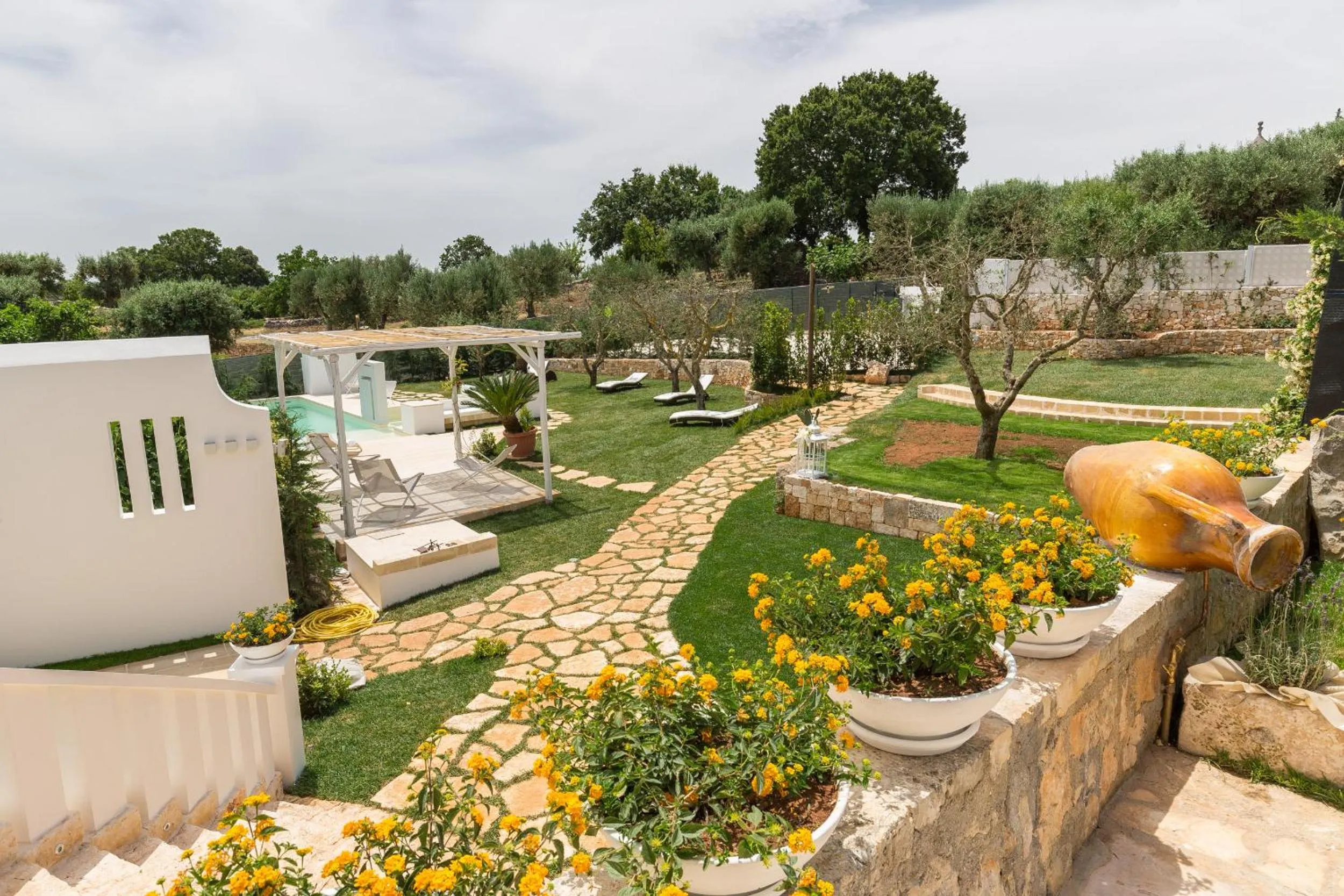 Patio in Dimora San Quirico - bed e breakfast - Cisternino