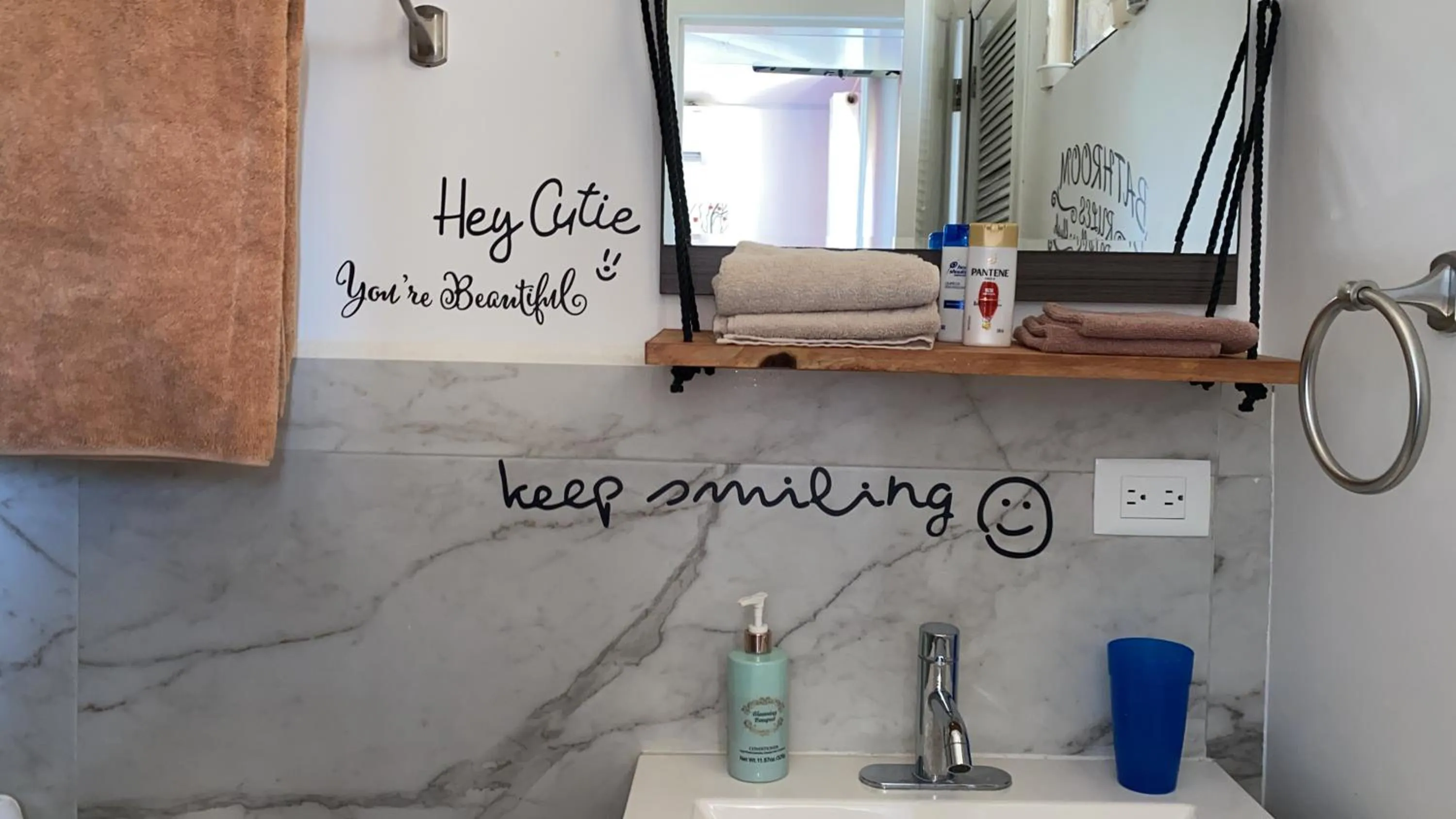 Bathroom in Tropical apartment