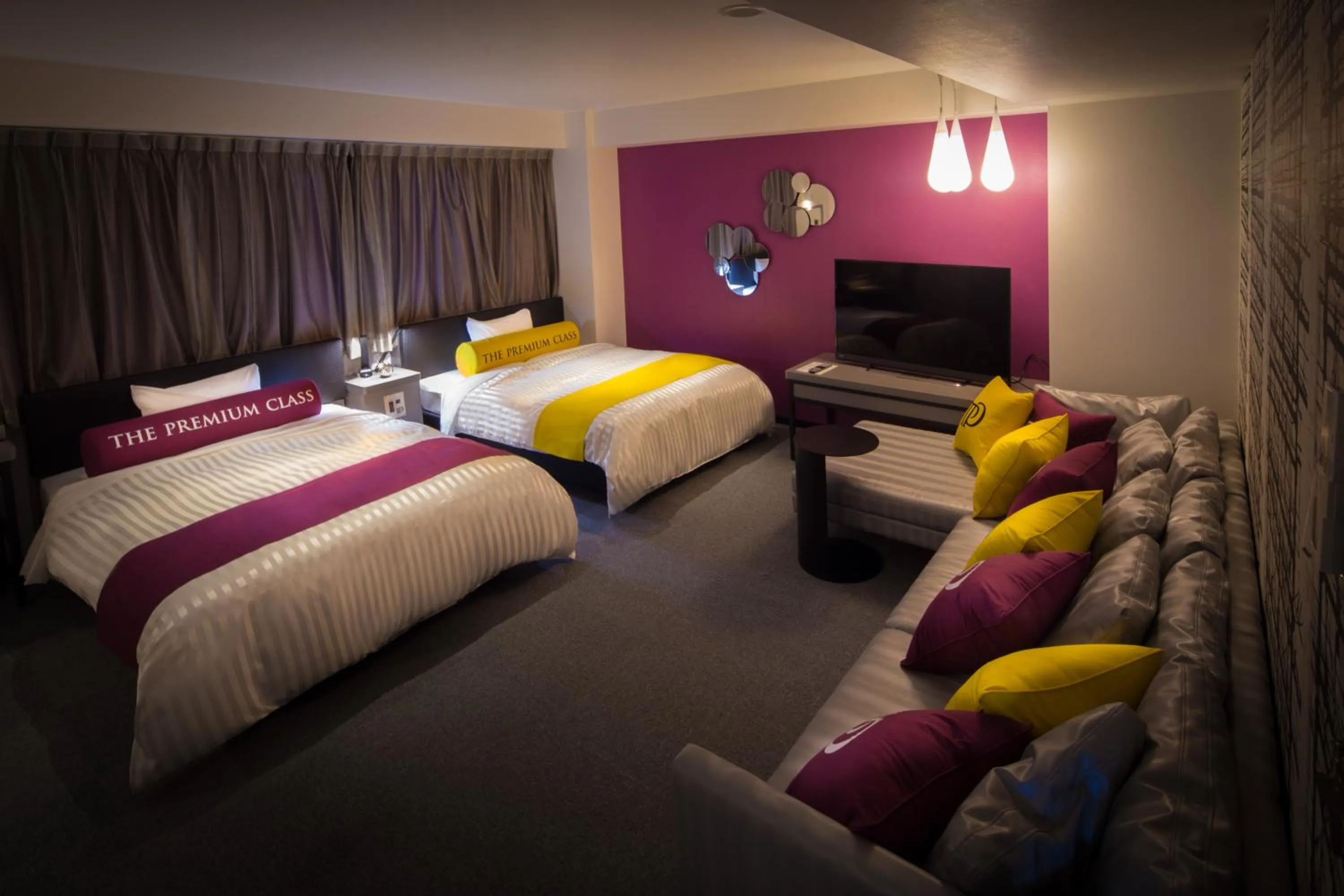 Decorative detail, Bed in Miyakonojo Green Hotel