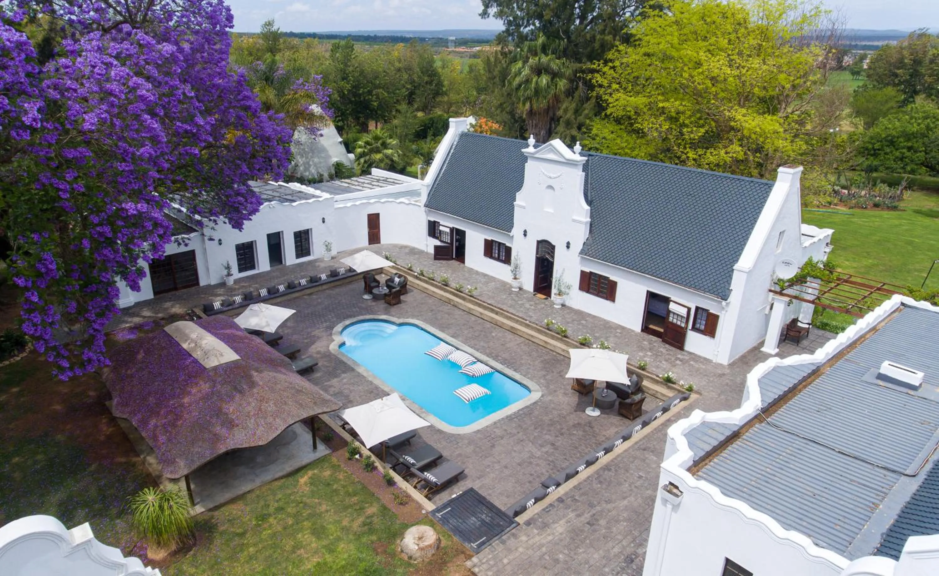Pool view in Stellenhof Country Estate