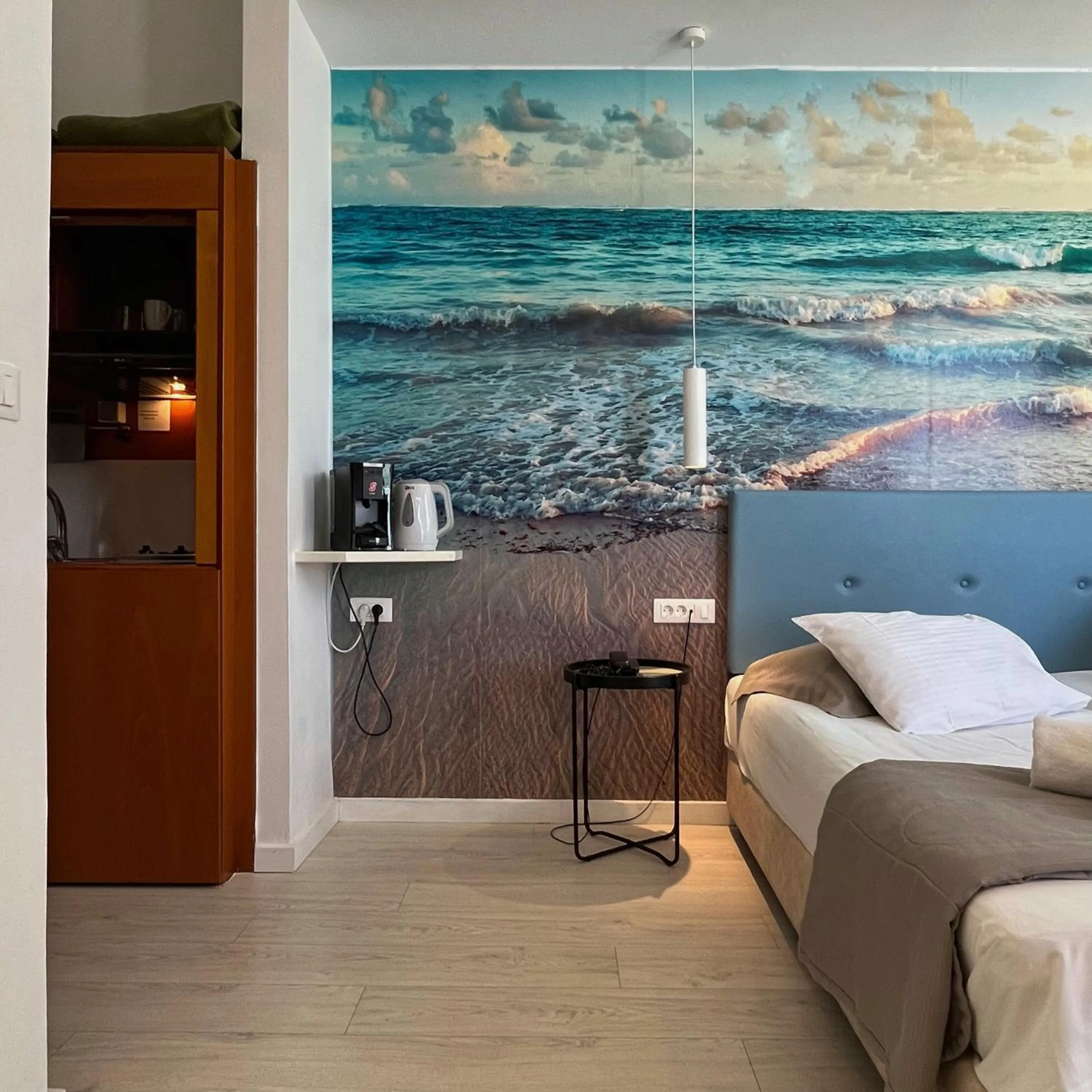 Bed in Christina Beach Hotel