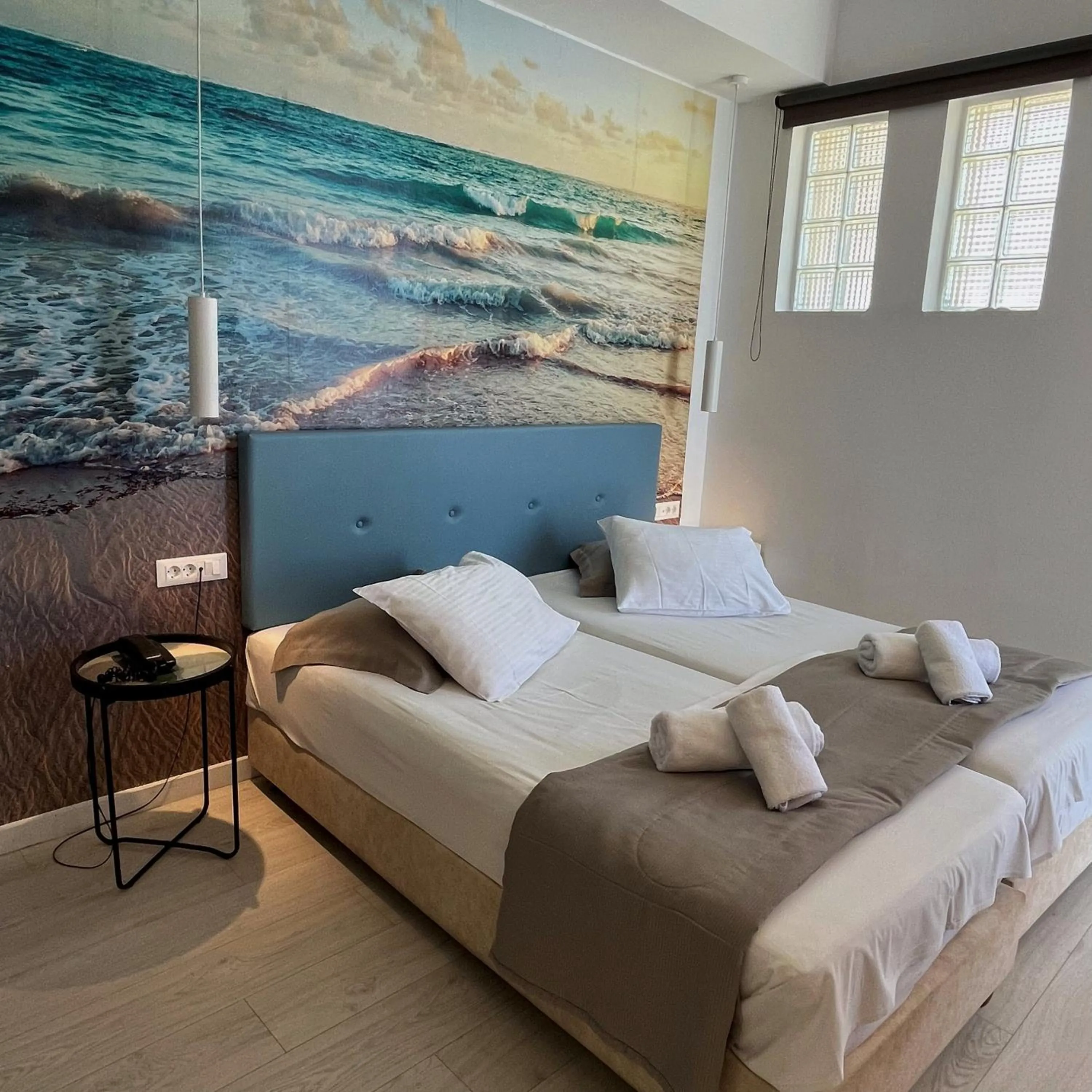 Bed in Christina Beach Hotel