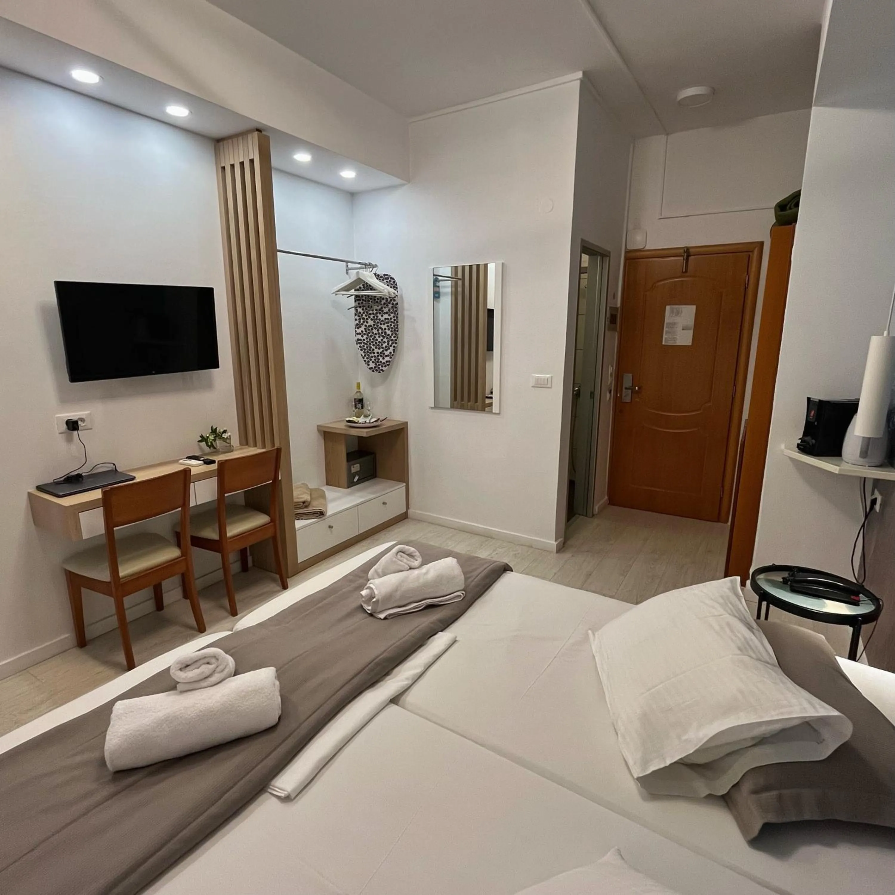 Bed in Christina Beach Hotel