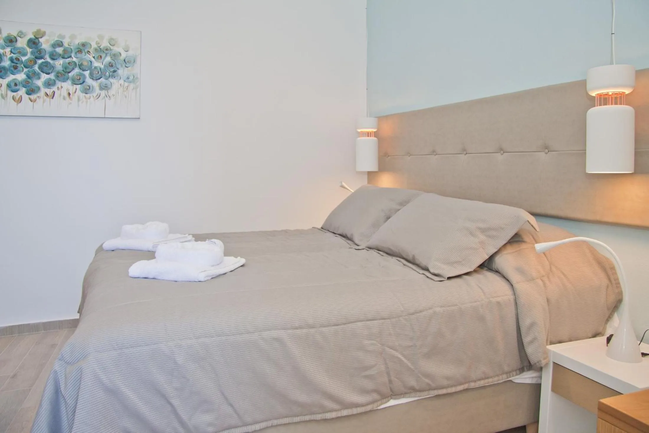 Bed in Christina Beach Hotel