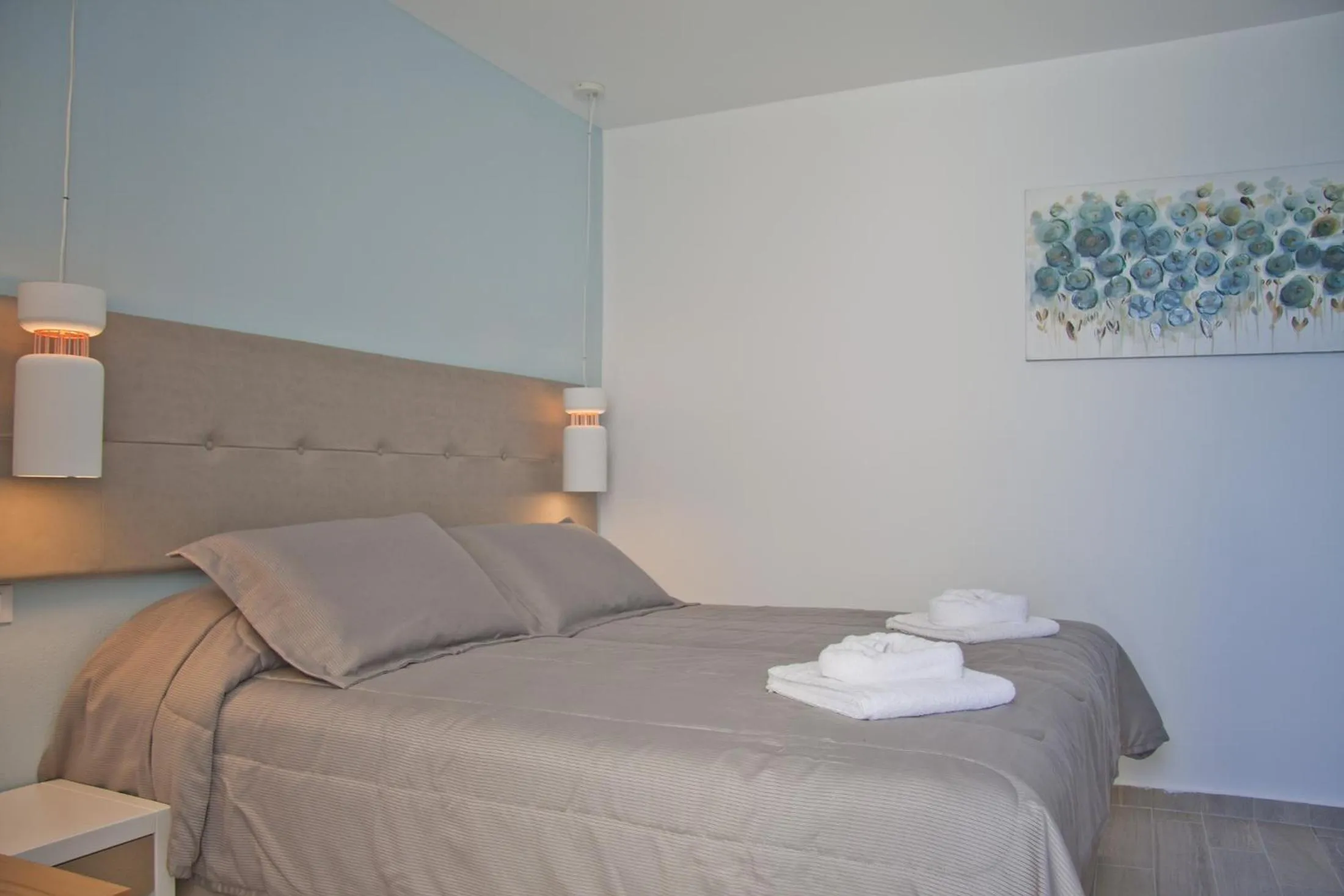 Bed in Christina Beach Hotel