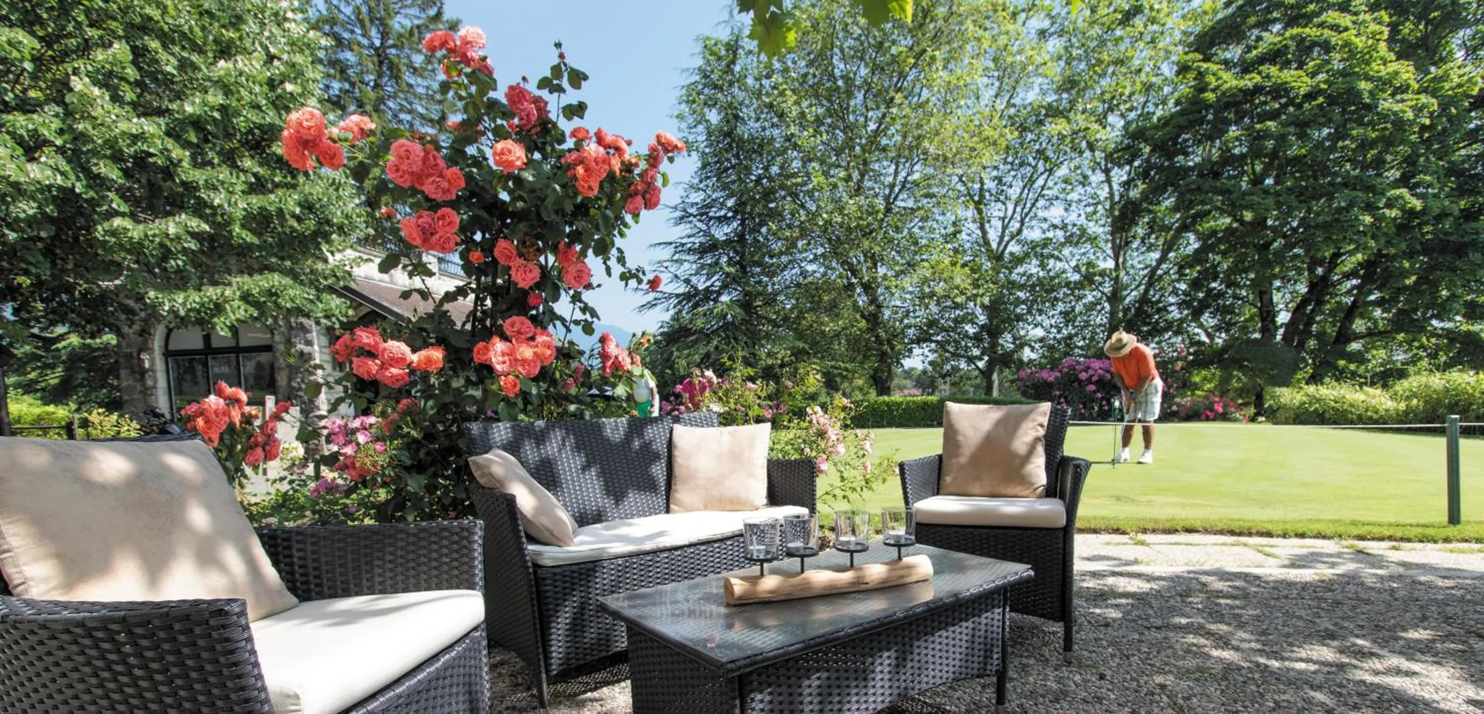 Patio in Le Grand Hôtel - Domaine De Divonne