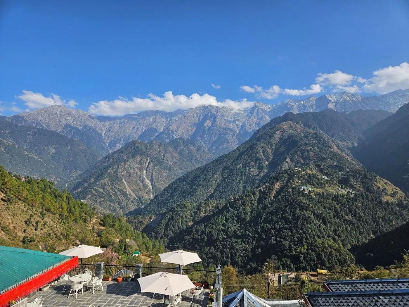 Property building in Hotel Udechee Huts, McLeod Ganj