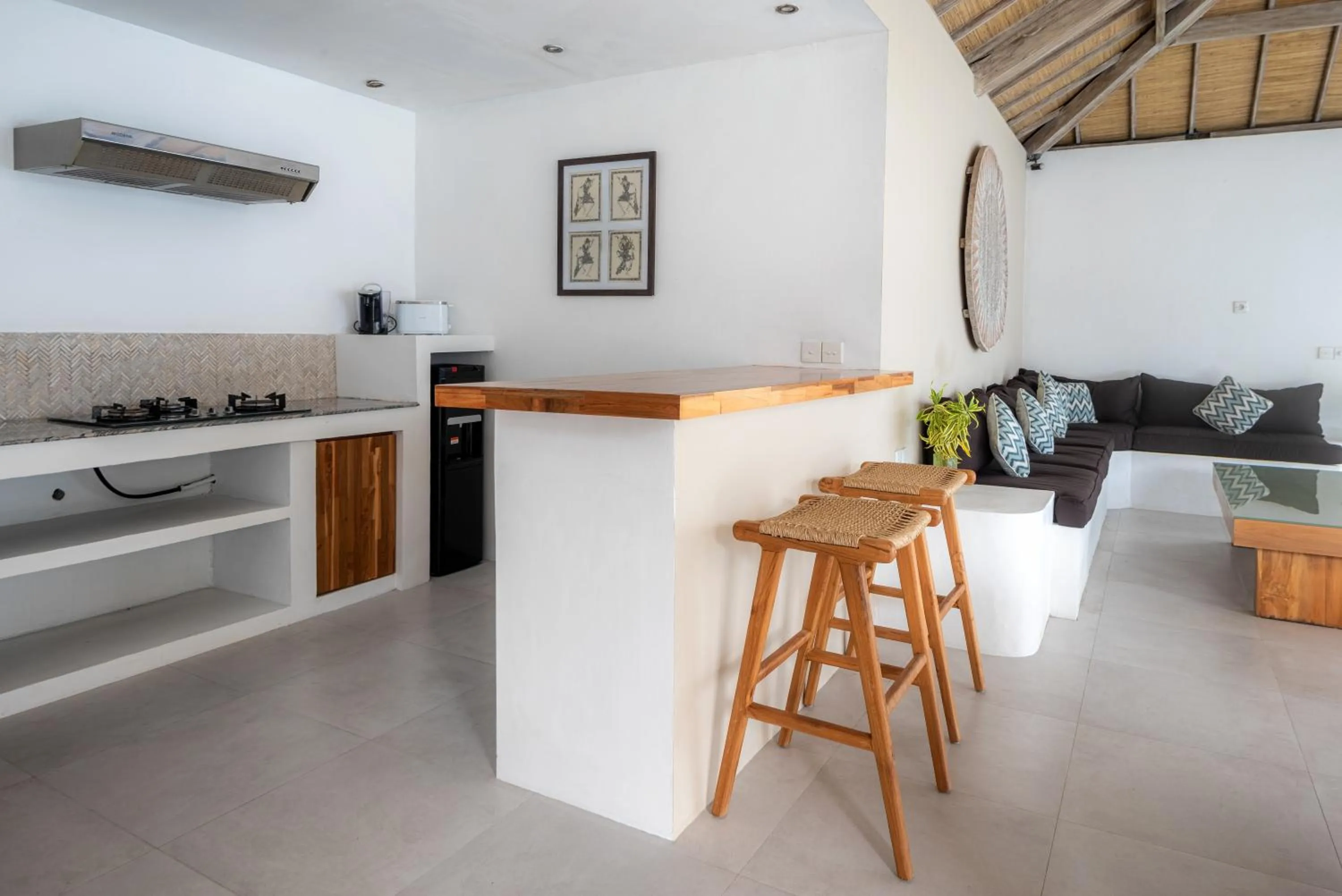 Kitchen or kitchenette in Villa Dipta