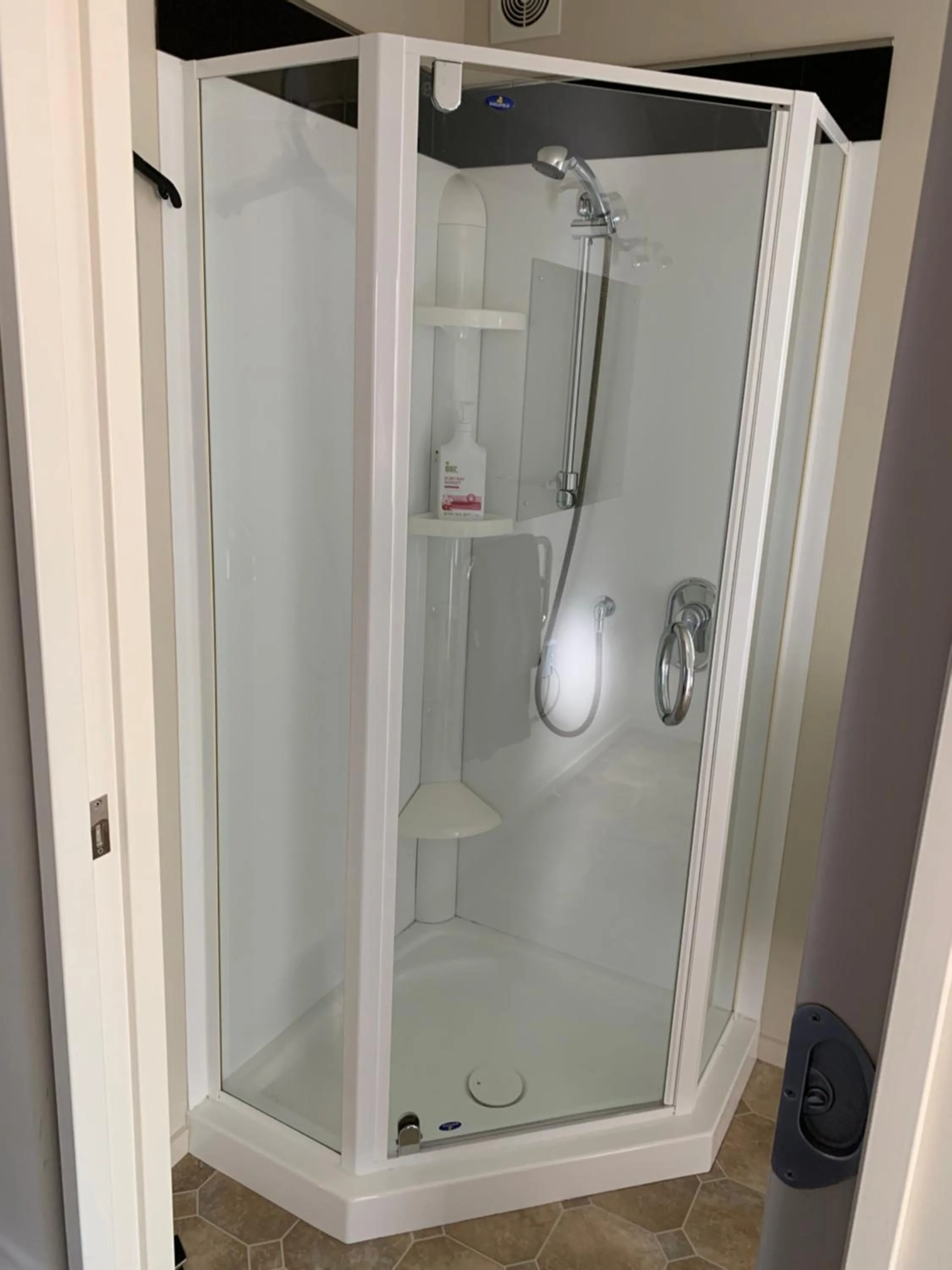 Shower in Blair Athol Accommodation
