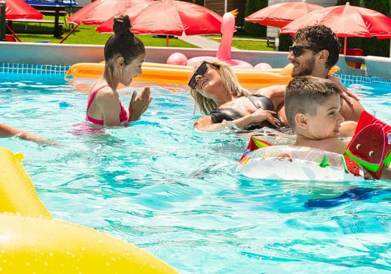 People in Holiday Park Zator