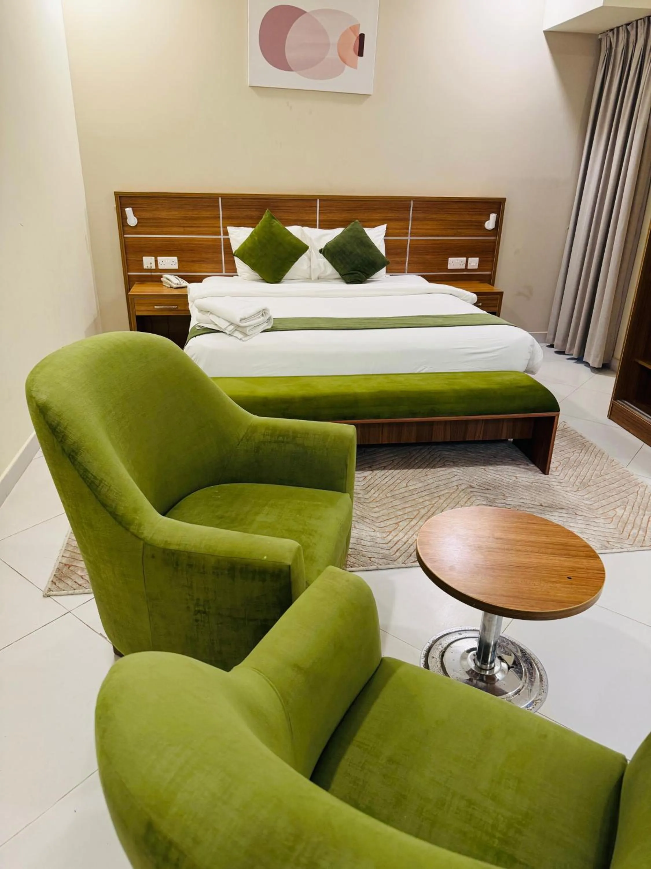 Bed in Muscat Hills Hotel