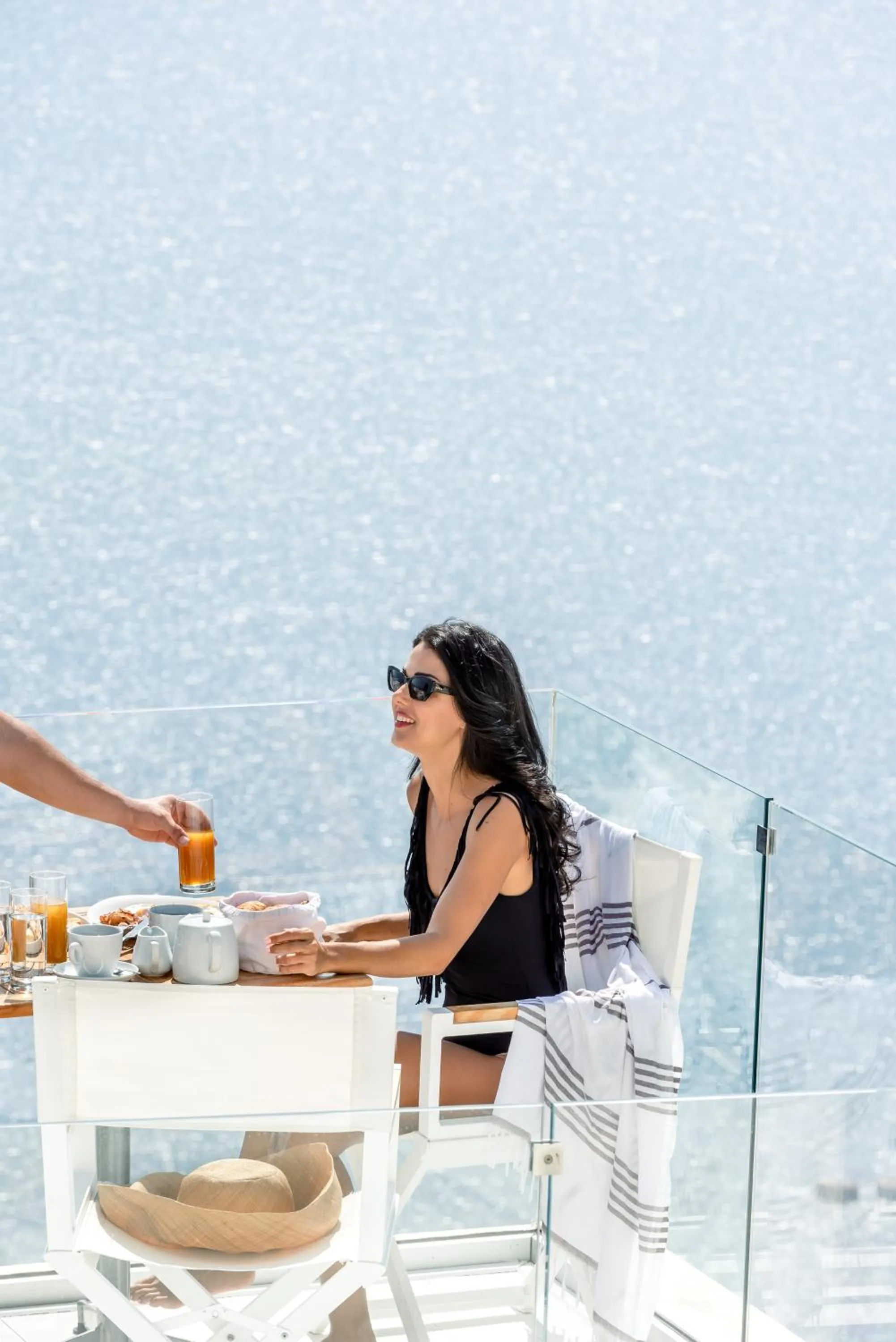 Breakfast in Mythical Blue Luxury Suites