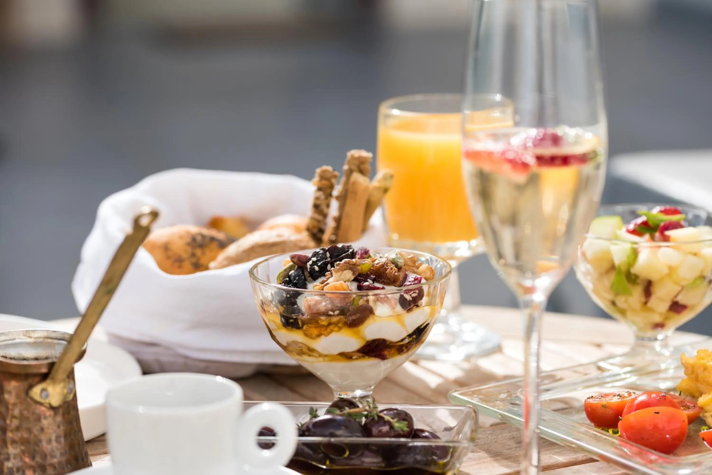 Breakfast in Mythical Blue Luxury Suites