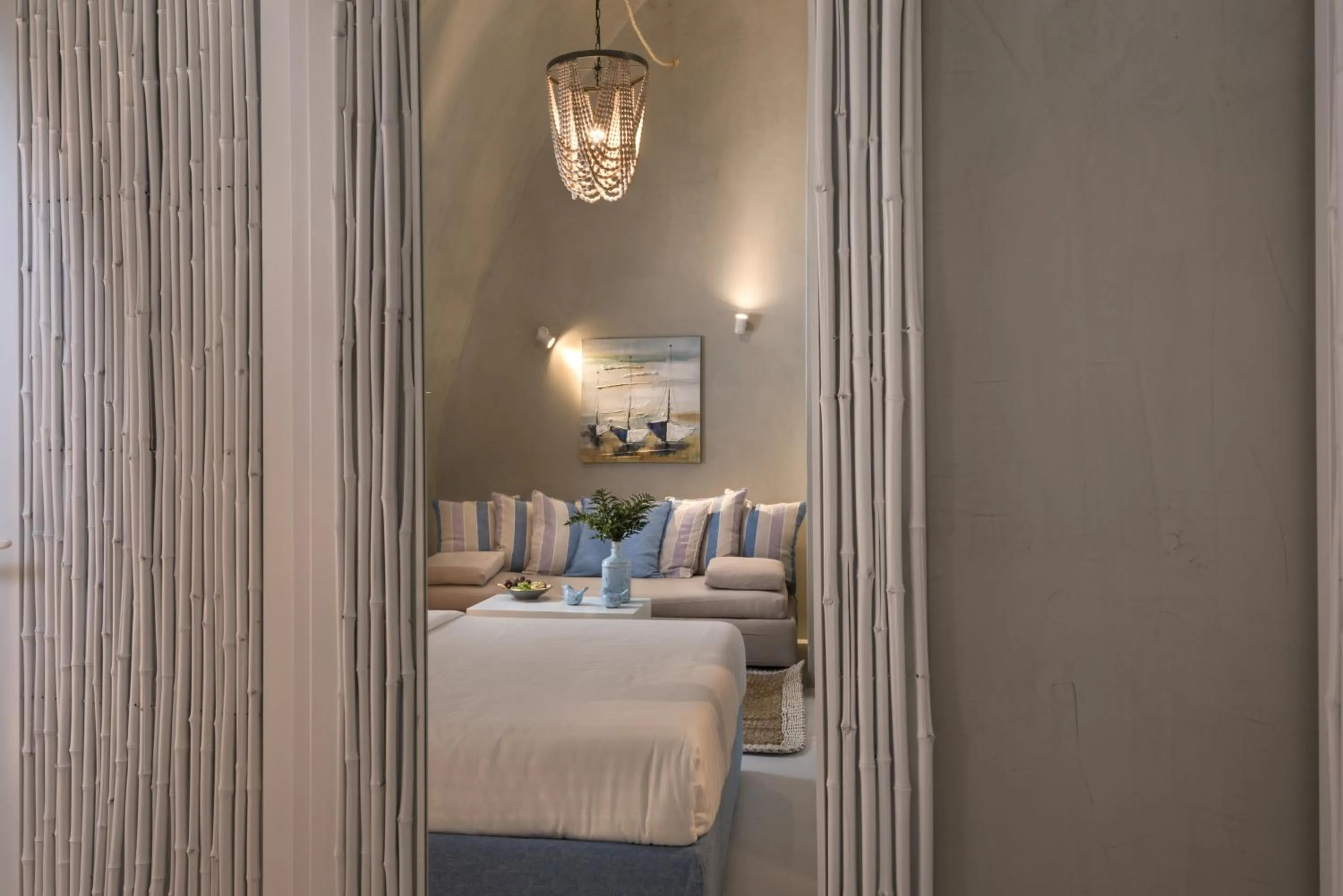 Bed in Mythical Blue Luxury Suites