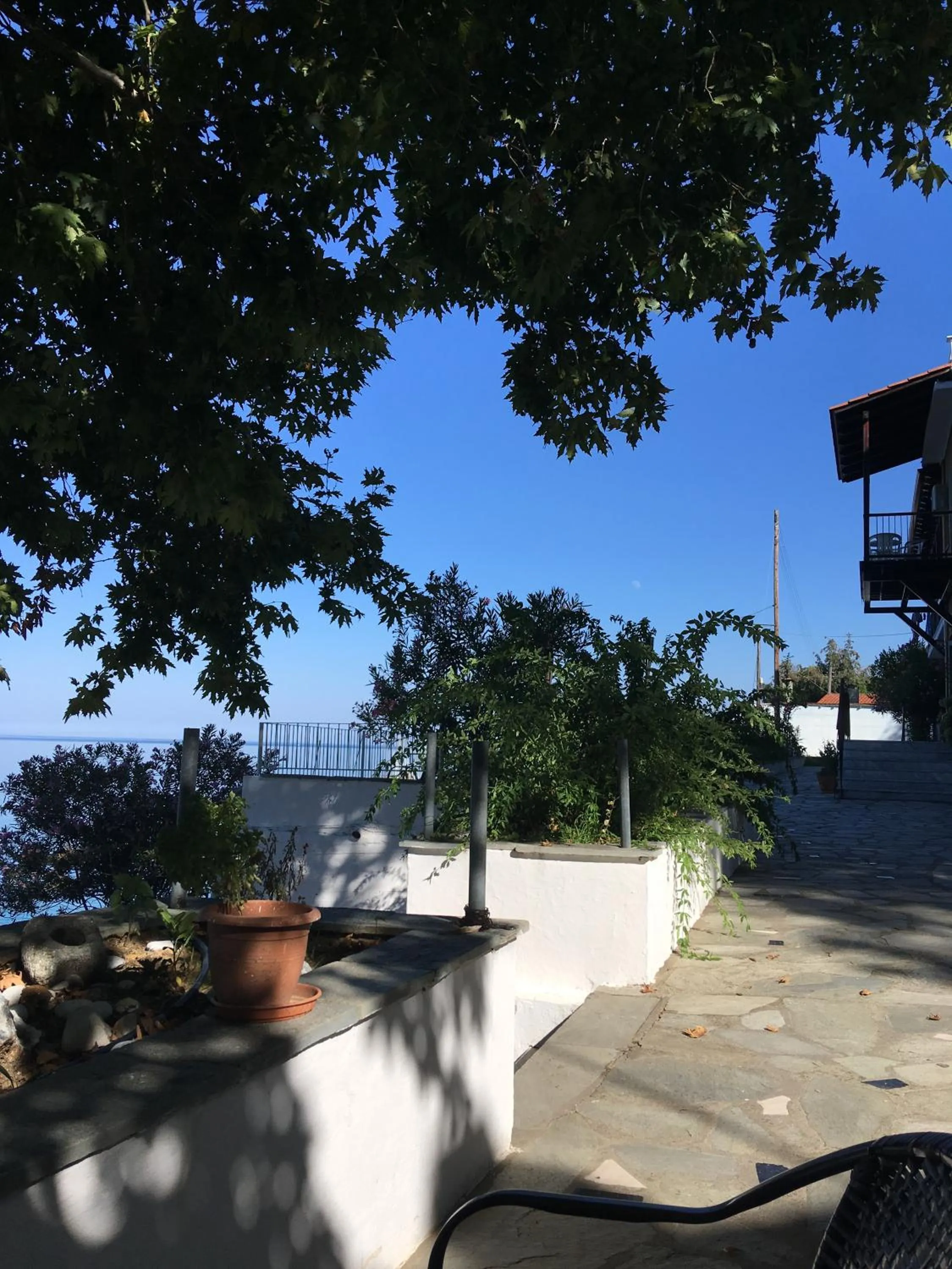 Inner courtyard view in Olympos Hotel