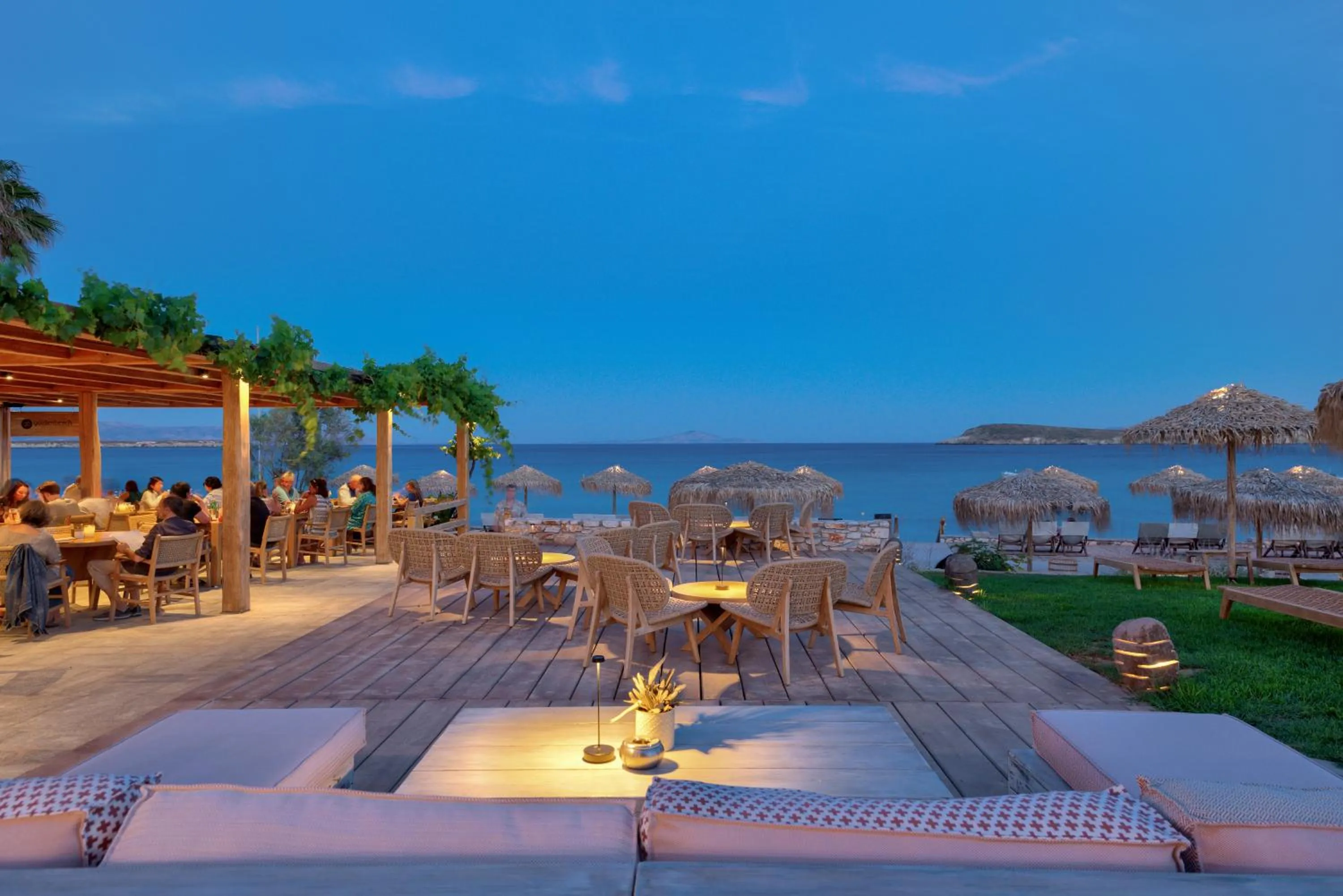 Seating area in Golden Beach Hotel