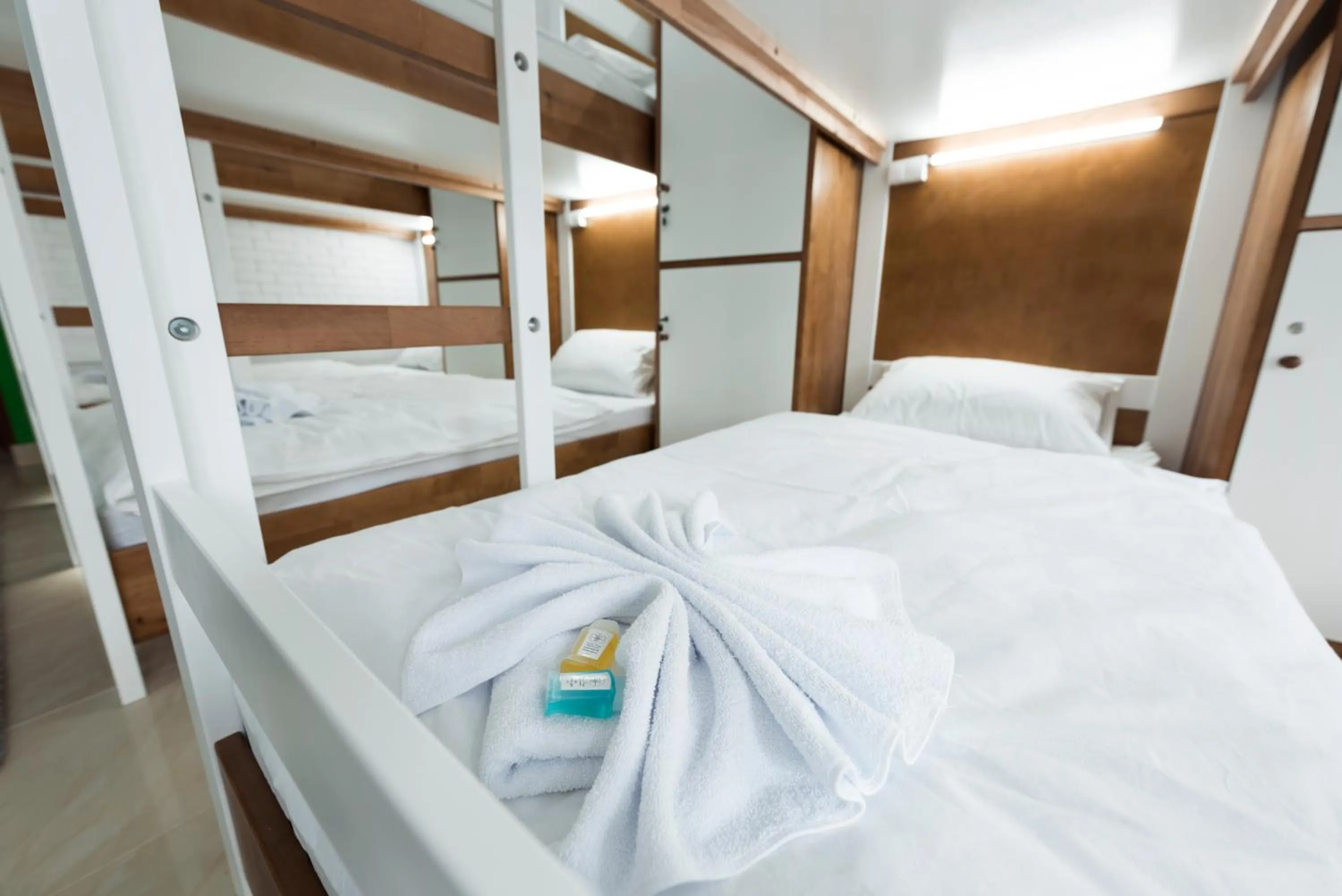 Decorative detail, Bed in Ginger ApartHostel