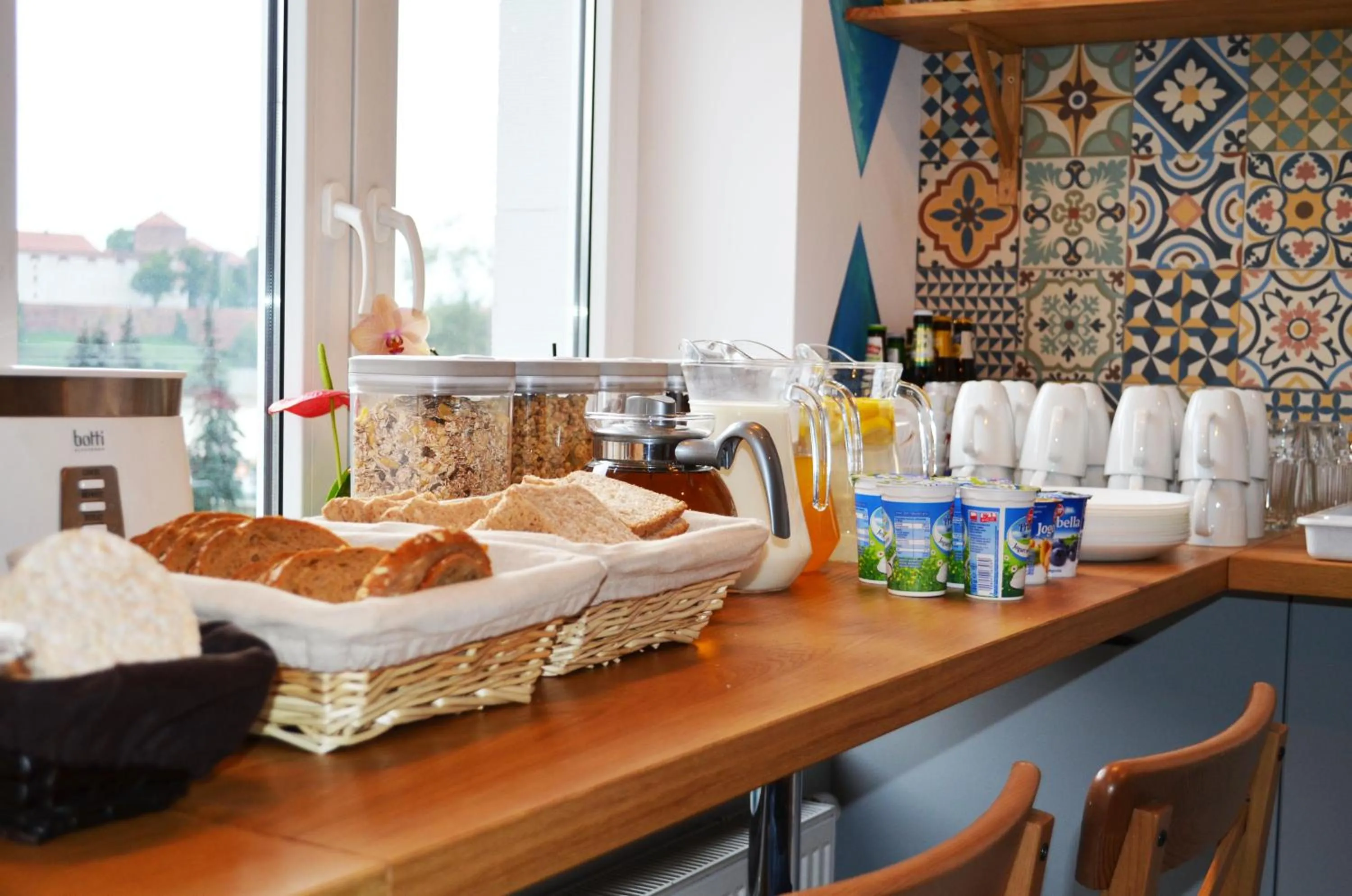 Continental breakfast in Ginger ApartHostel