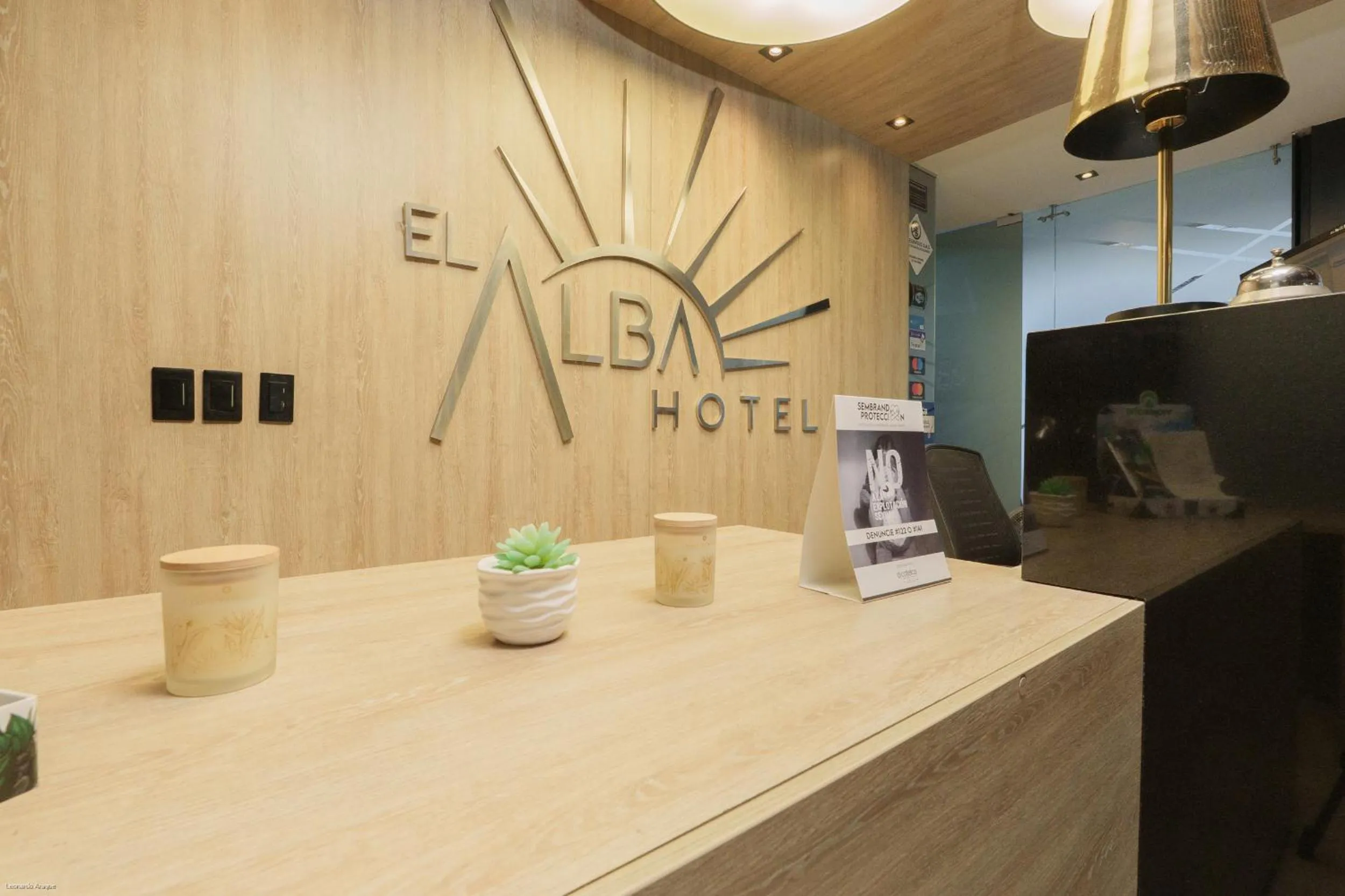 Lobby or reception in Hotel El Alba