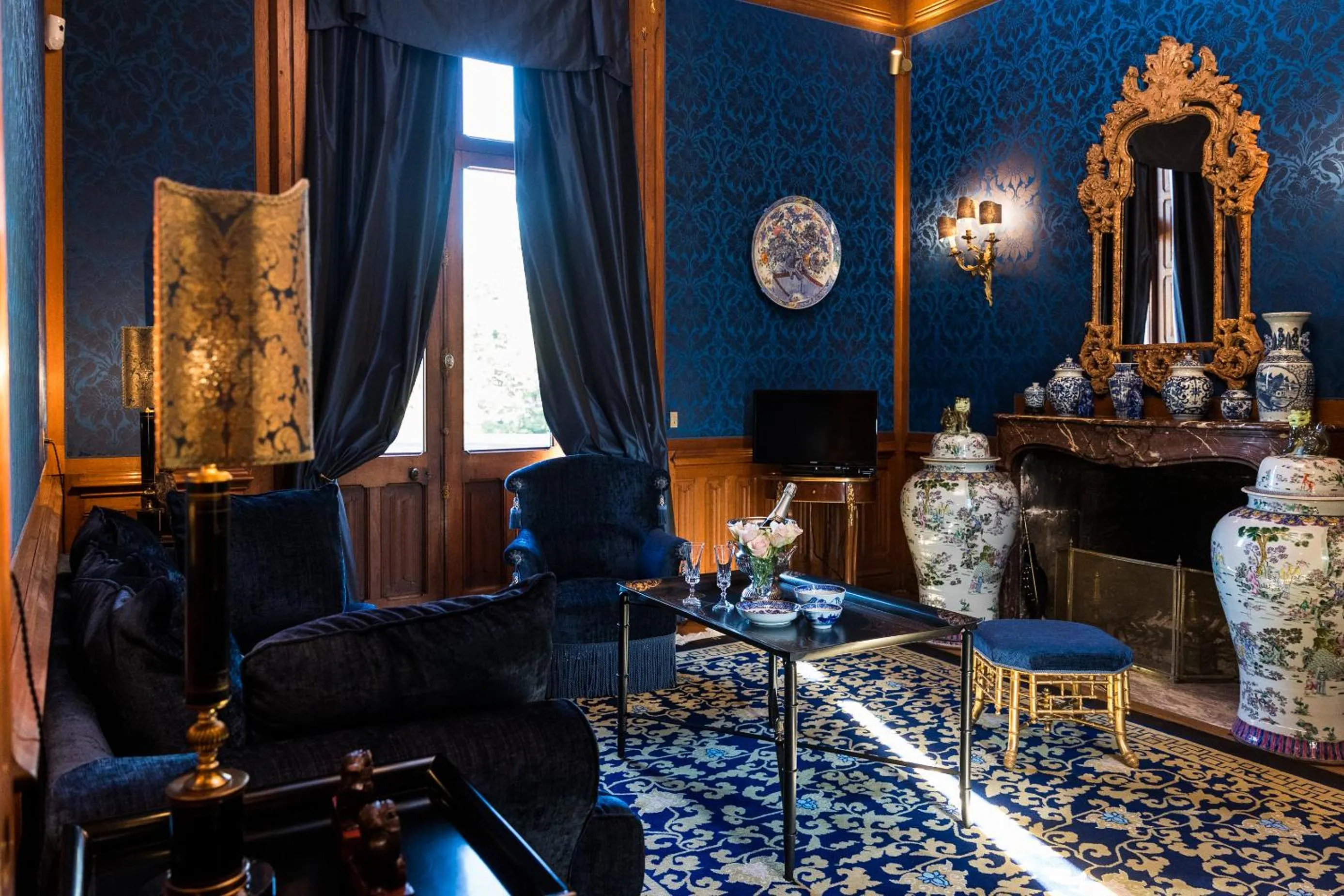 Living room in Château de Beauvais