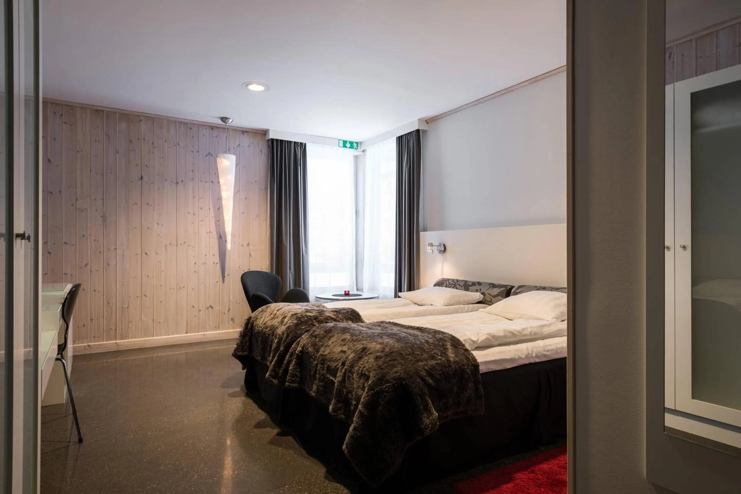 Bedroom, Bed in IceHotel