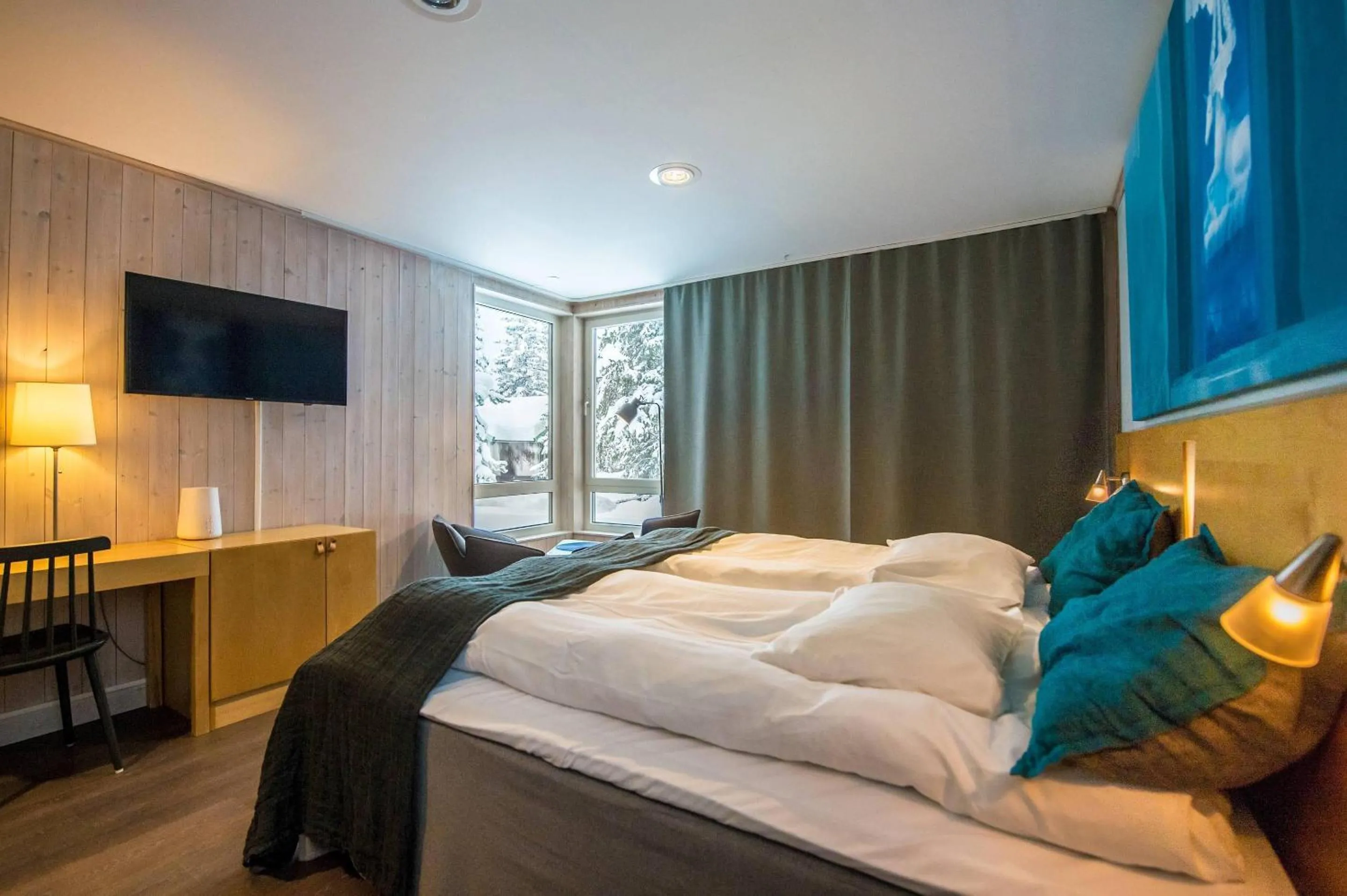Bedroom, Bed in IceHotel