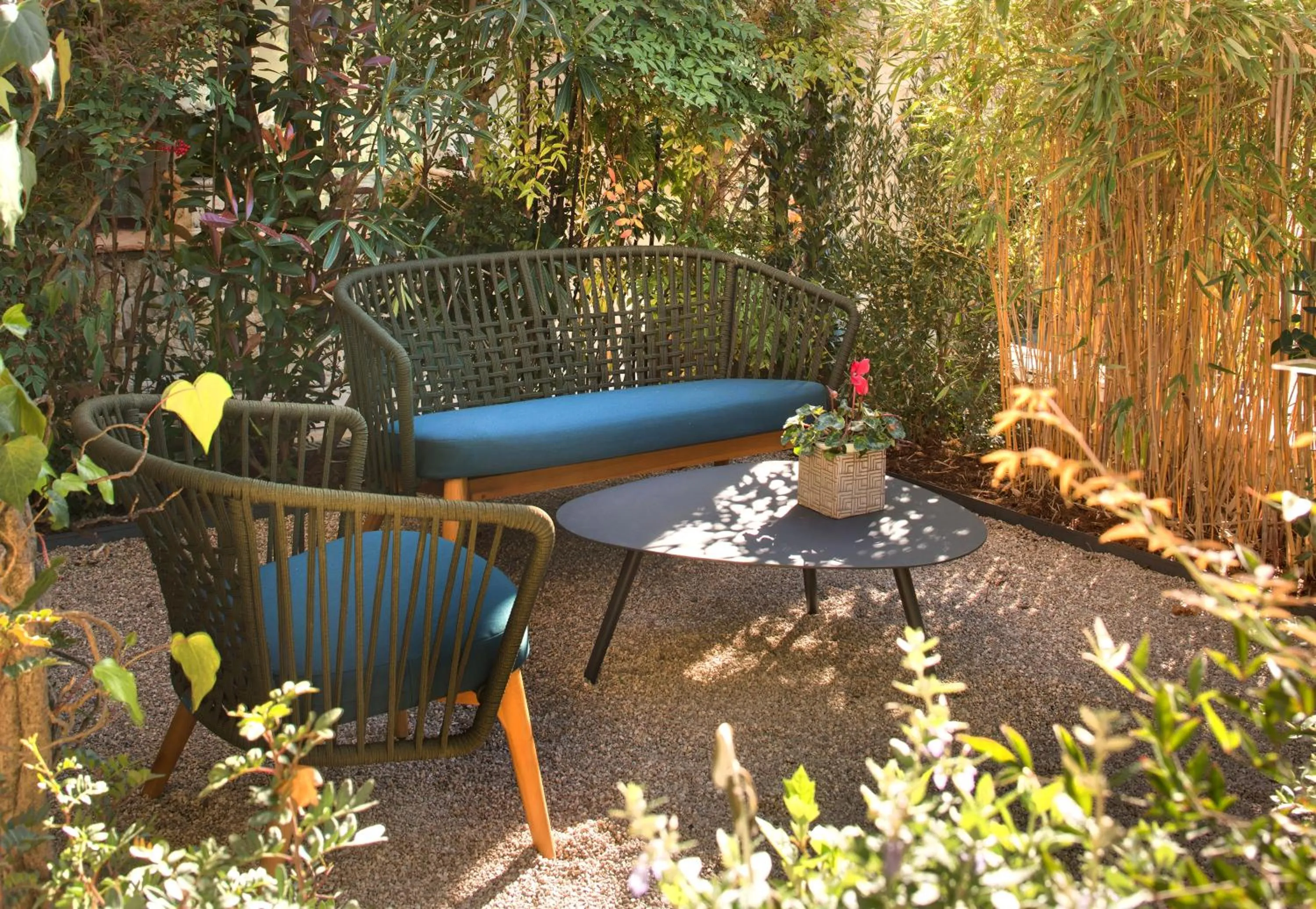 Patio in Hôtel La Grande Bastide
