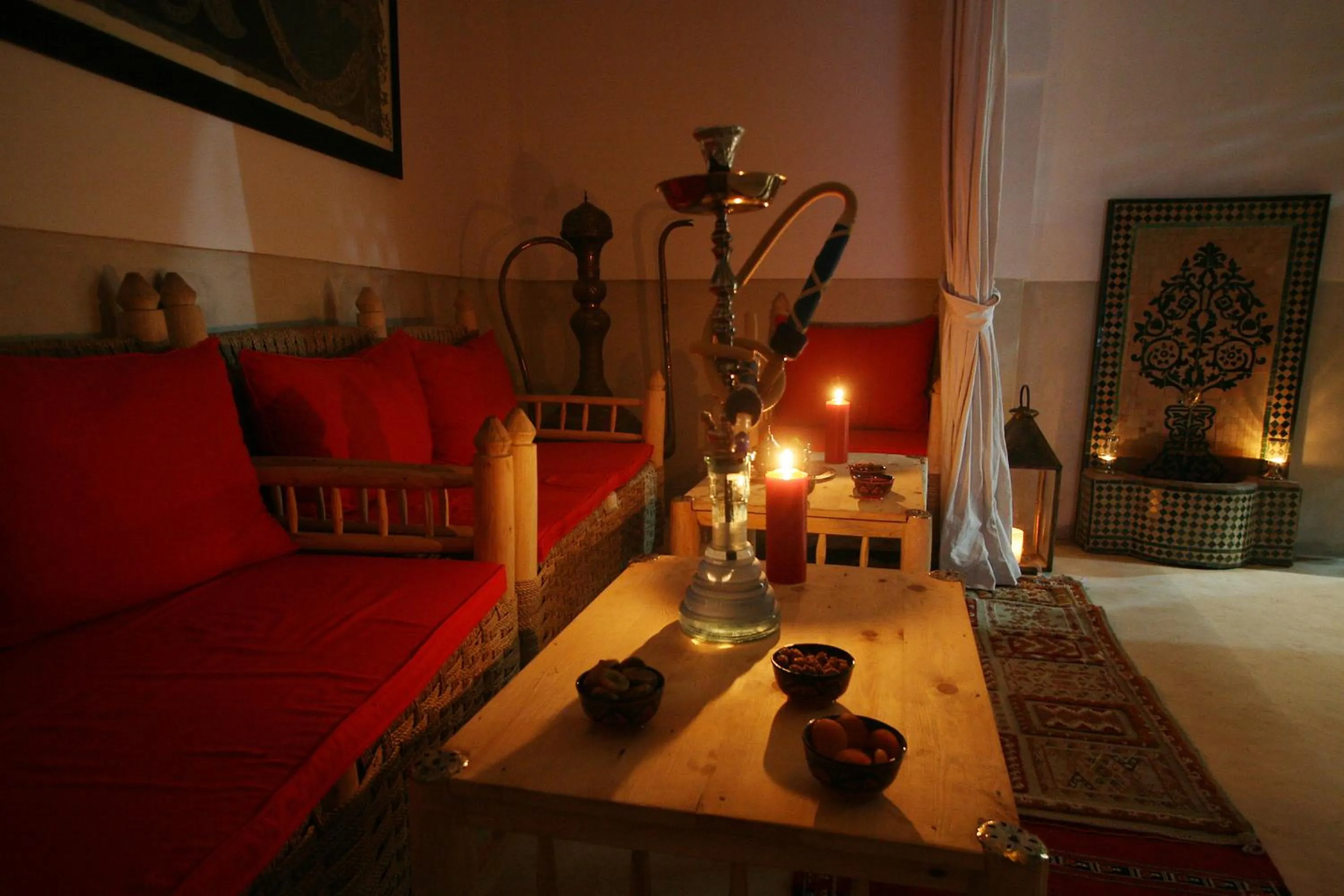 Seating area in Riad Alili