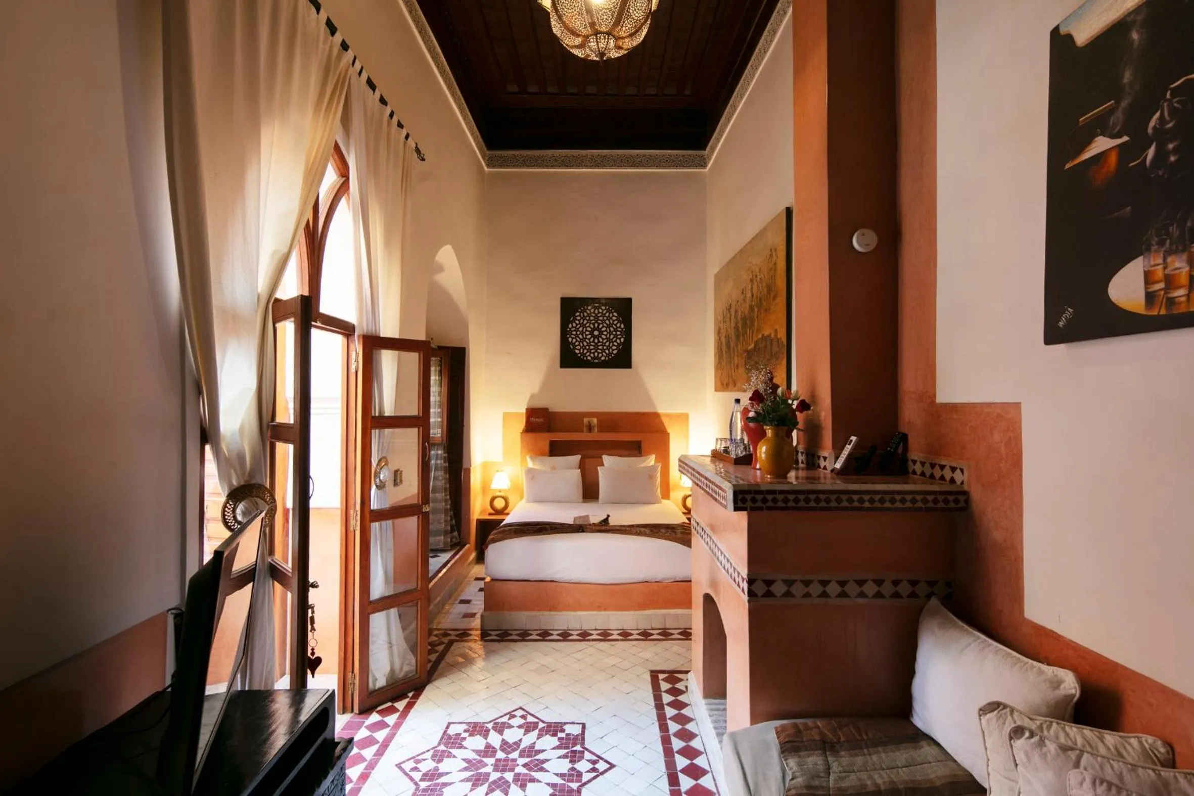 Bed in Riad Alili