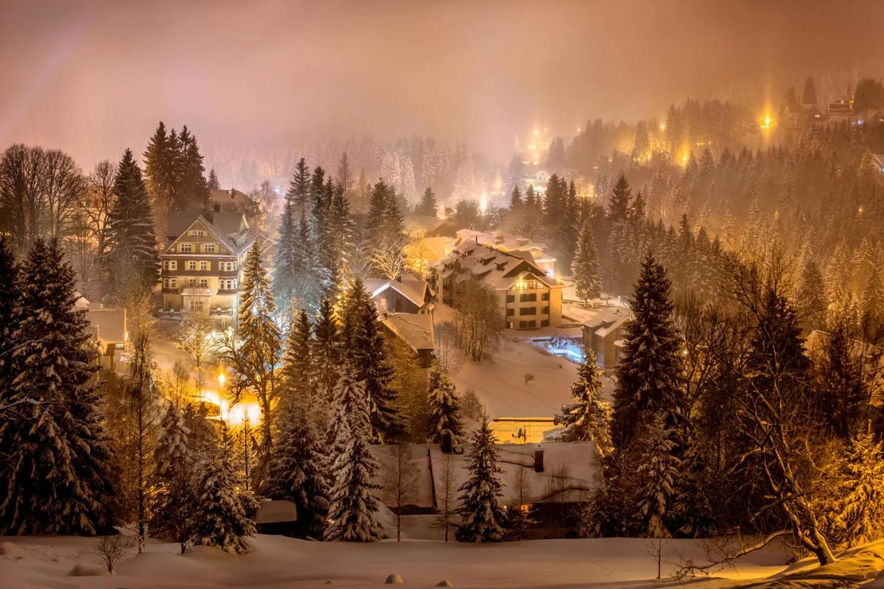 Night in Hotel Horní Pramen