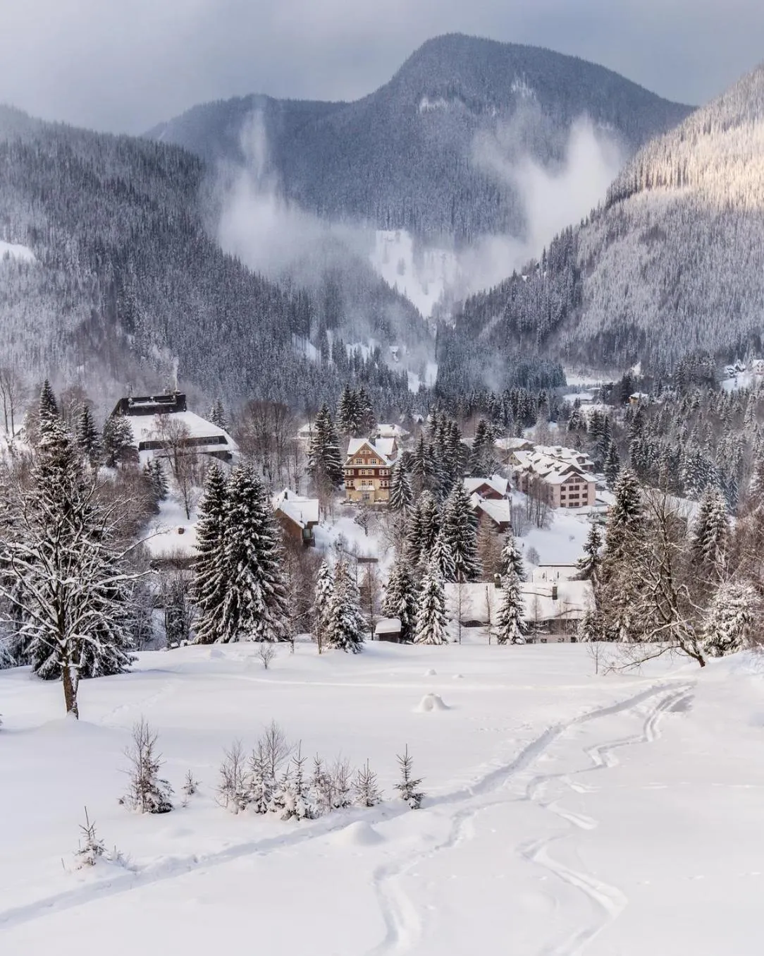 Winter in Hotel Horní Pramen