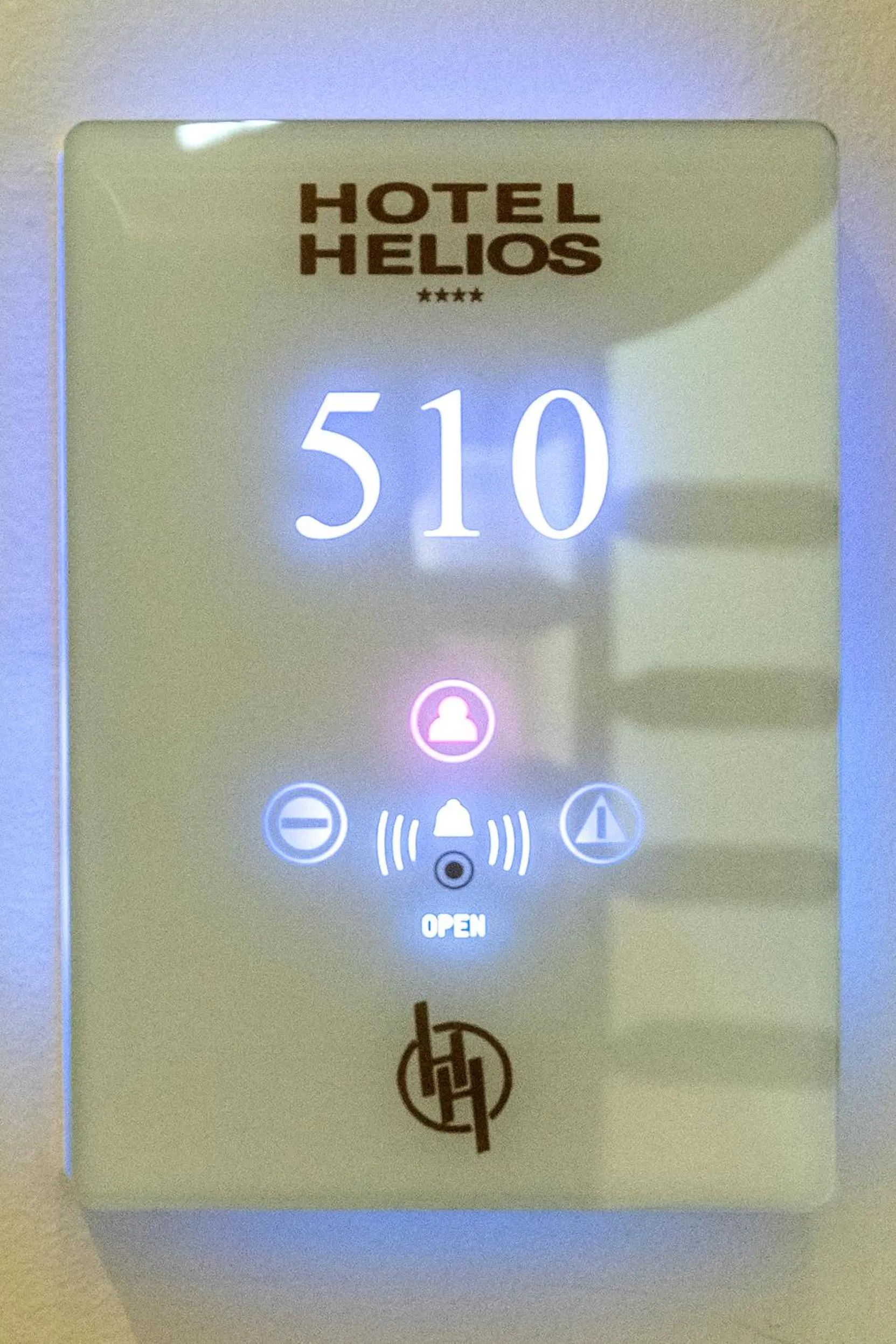 Logo/Certificate/Sign in Hotel Helios