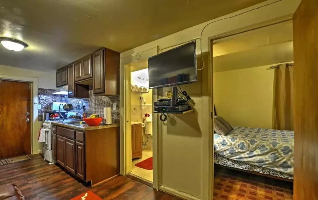 Kitchen or kitchenette in Two Bedroom Apartment - North East Bronx