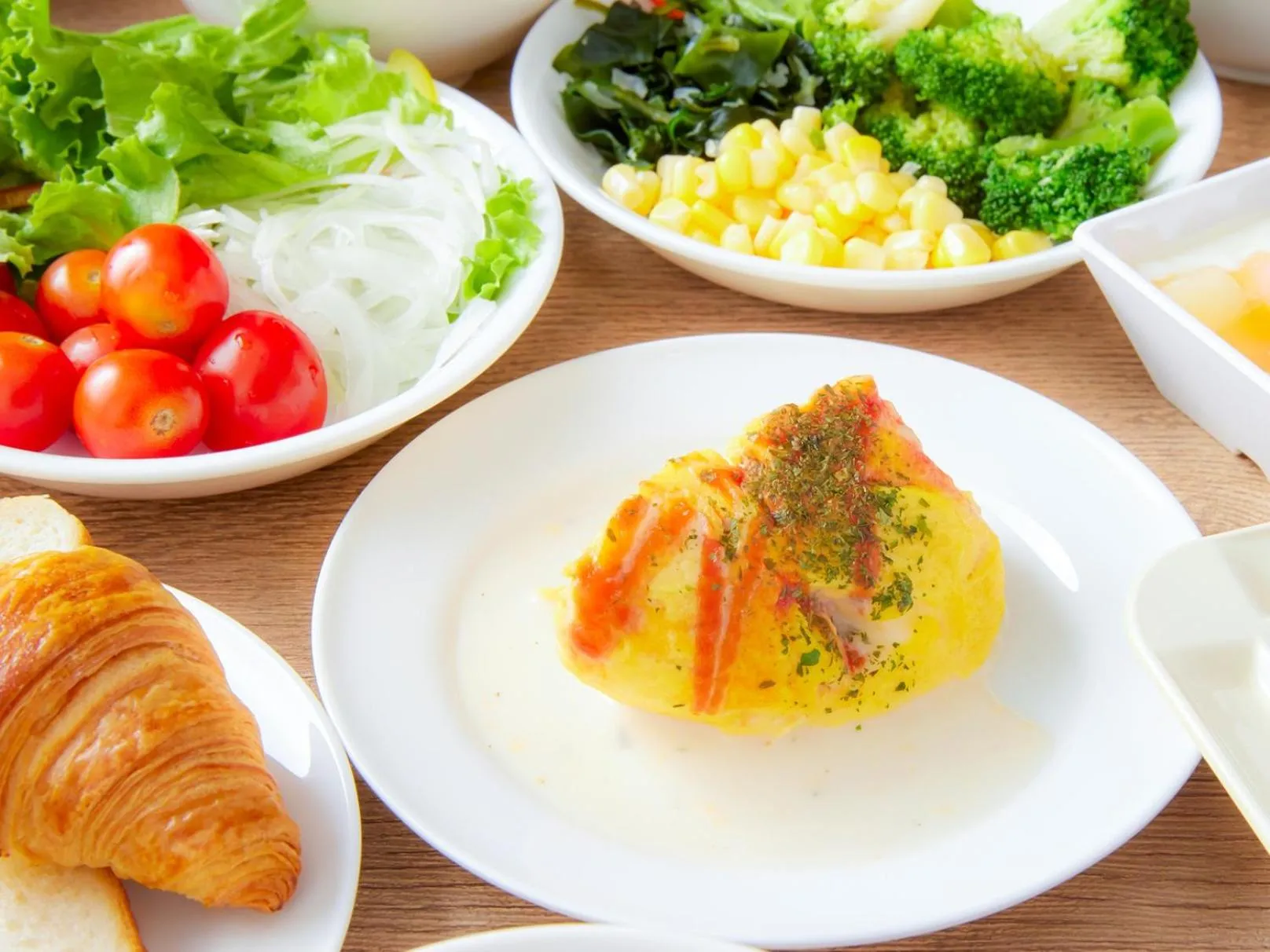 Buffet breakfast in Goi Grand Hotel