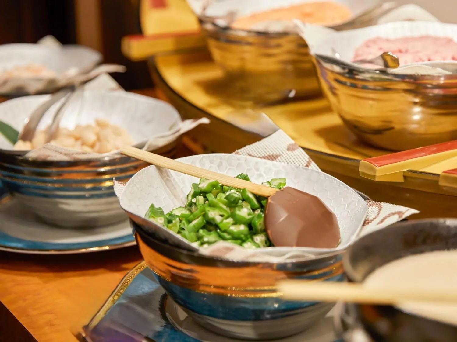 Buffet breakfast in Goi Grand Hotel