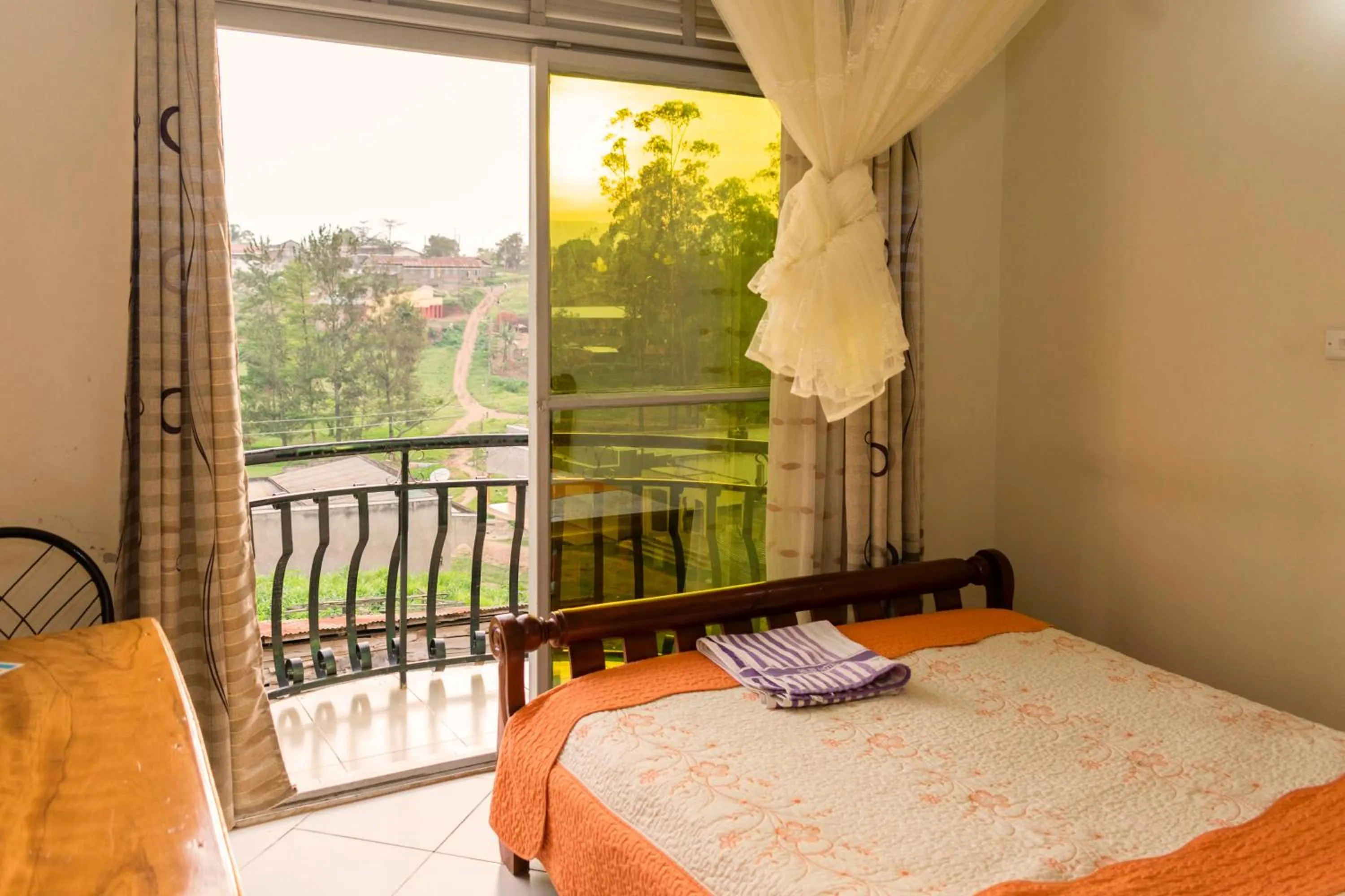 Bed in Relief Motel Fort Portal