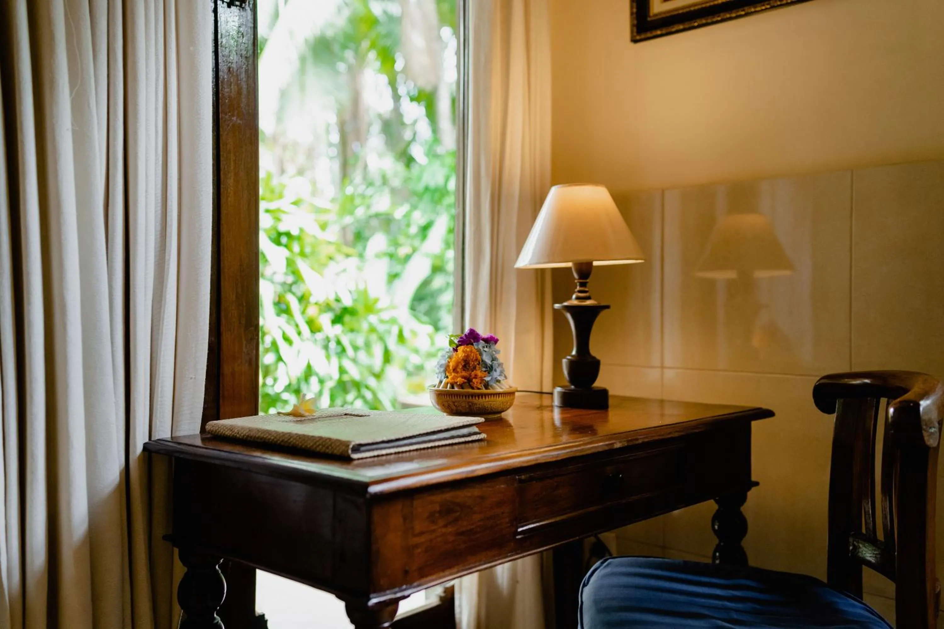 Seating area in Kebun Indah Ubud
