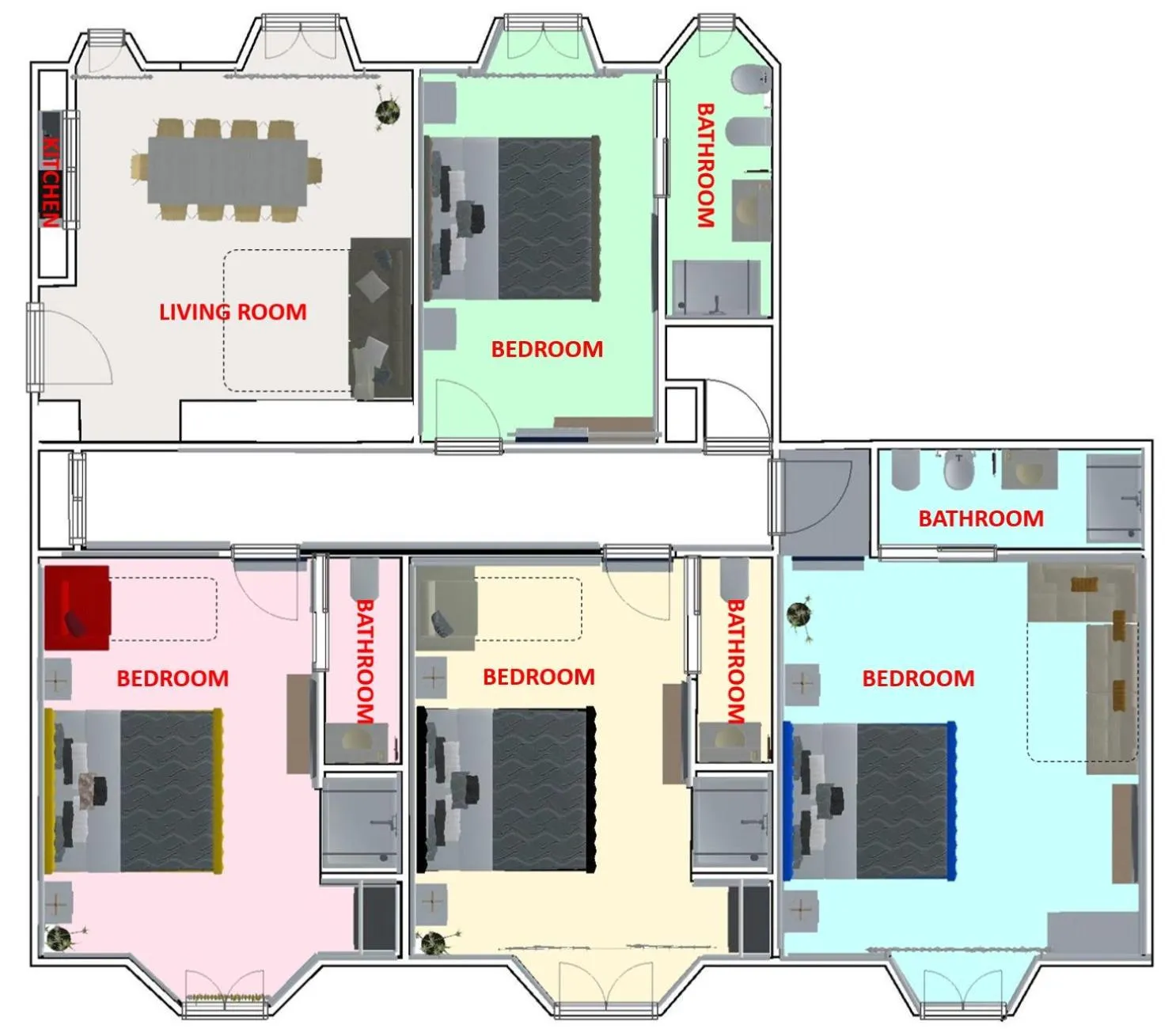 Floor plan in Rome Aparts