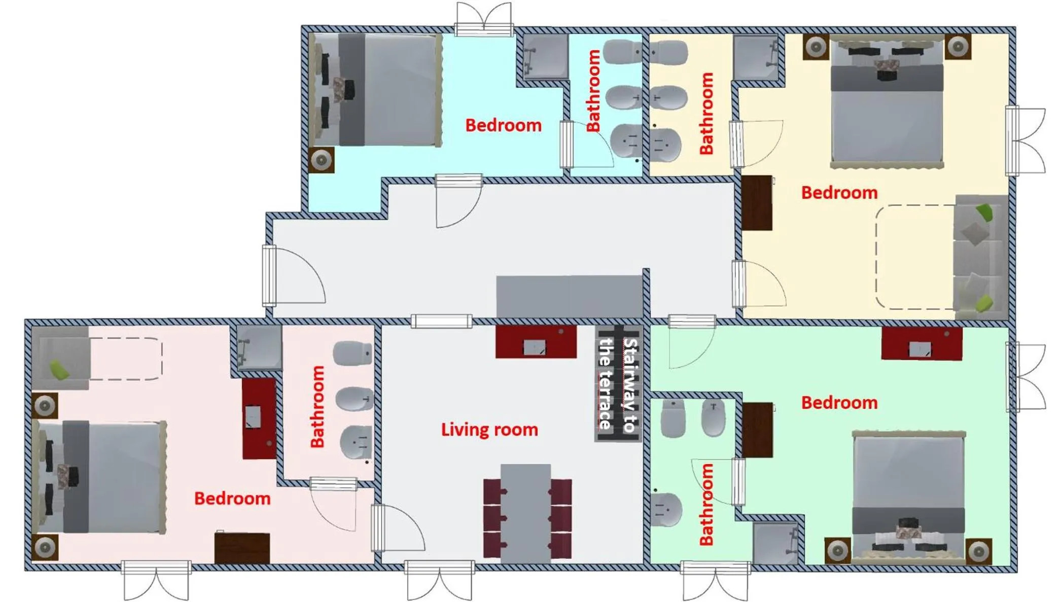 Floor plan in Rome Aparts