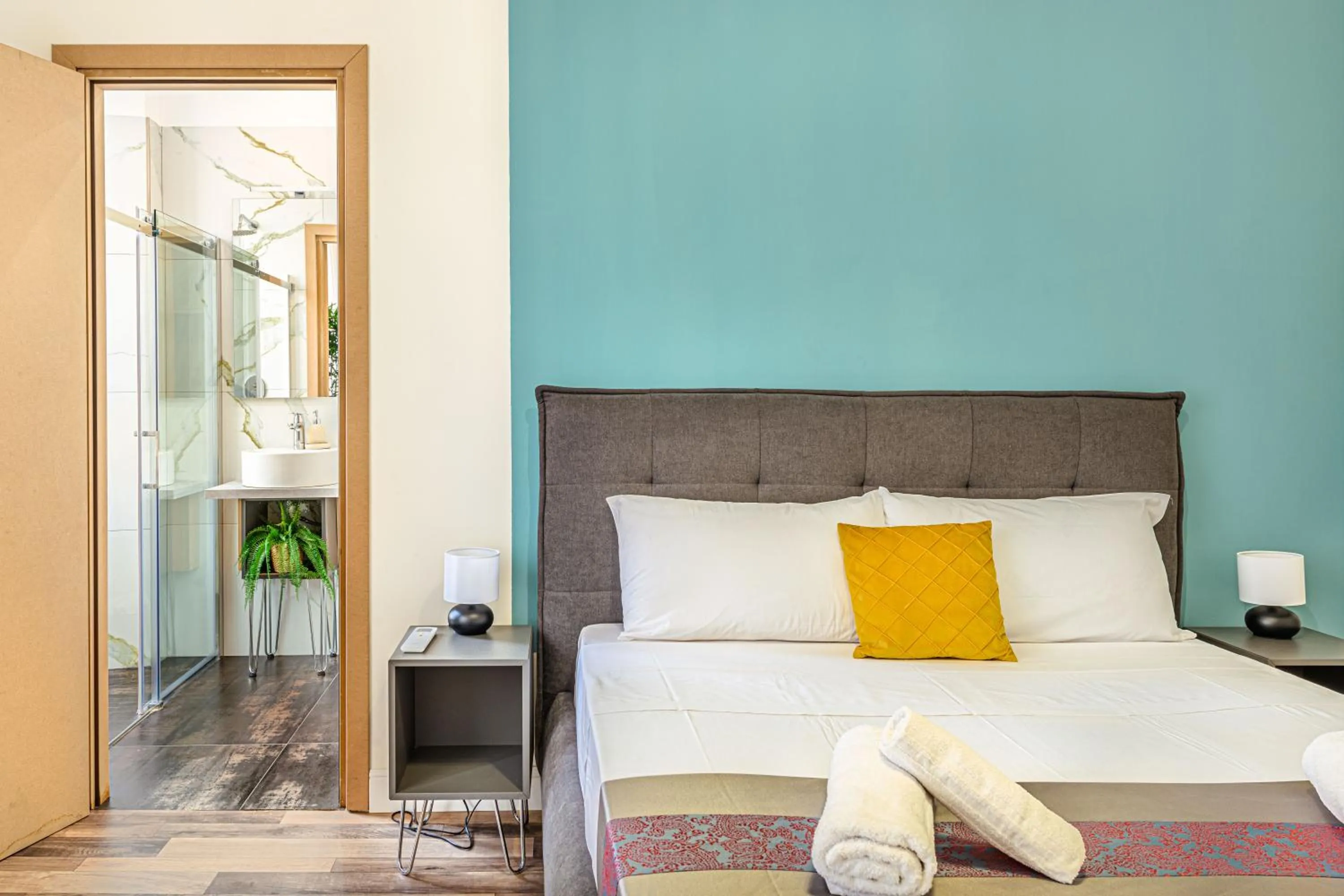 Bedroom, Bed in Rome Aparts