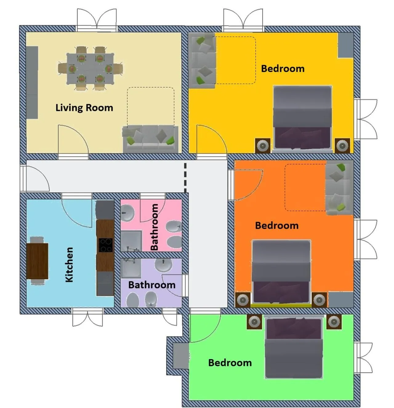 Floor plan in Rome Aparts