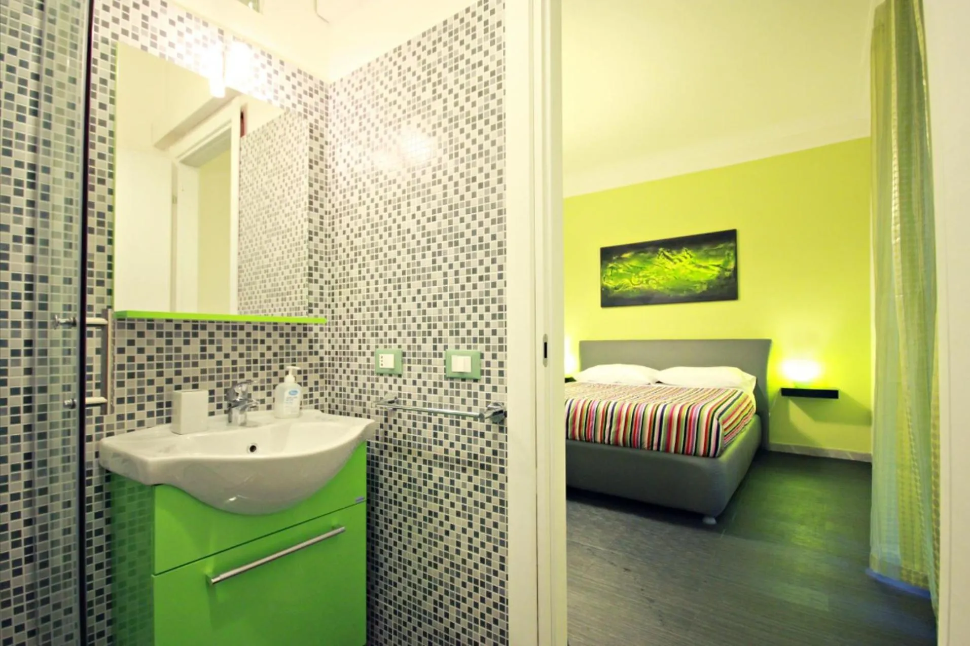 Bedroom, Bed in Rome Aparts