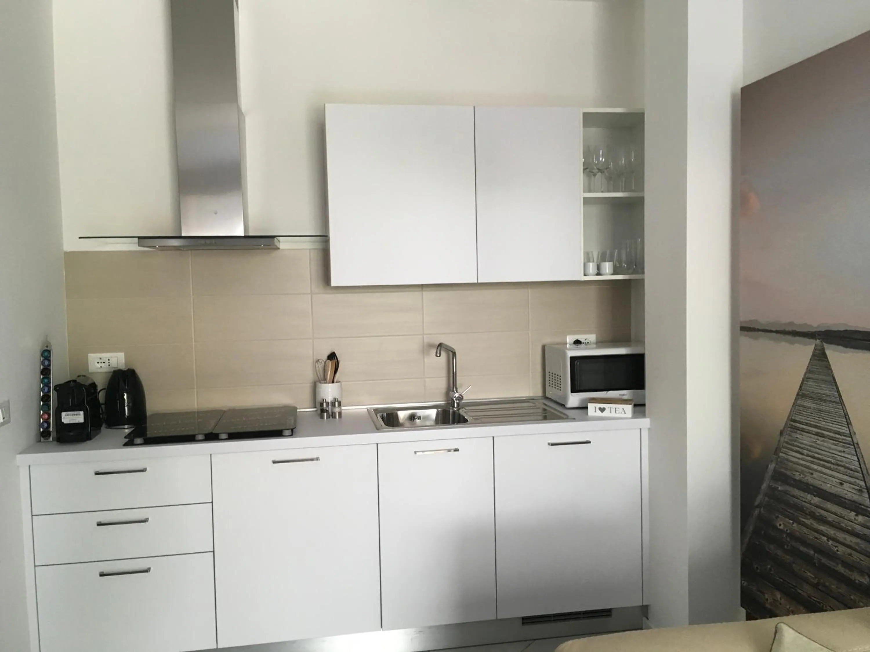 Kitchen or kitchenette in Bella Vacanza Limone