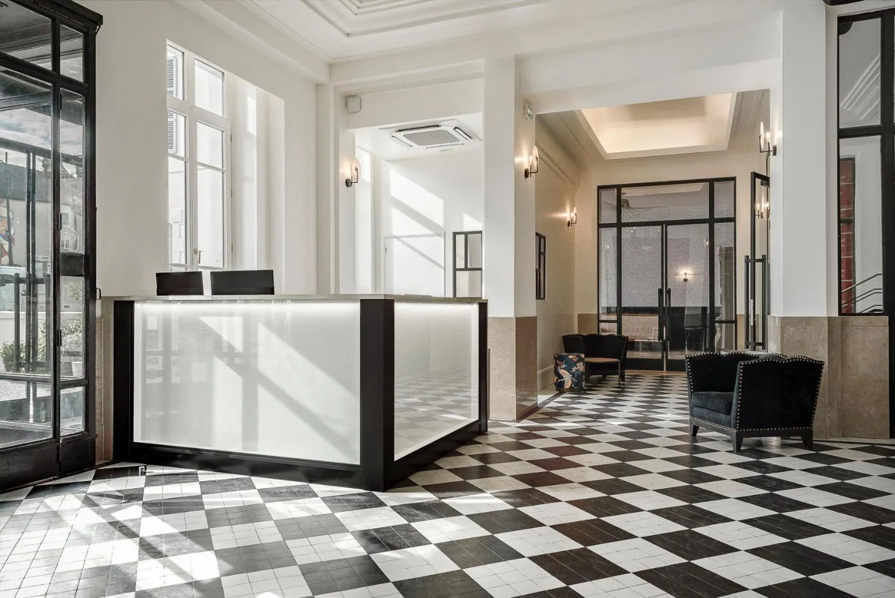 Lobby or reception in Hôtel de la Poste