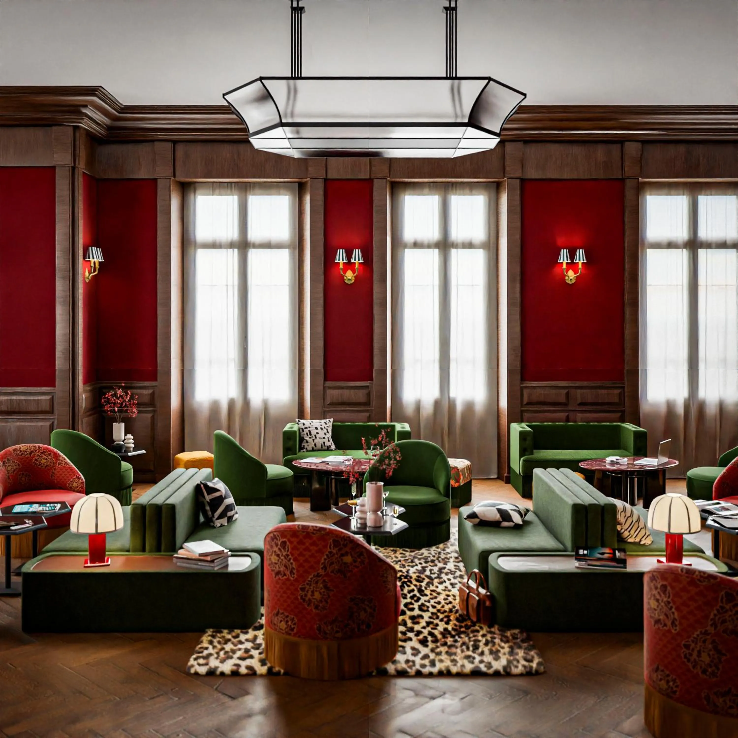 Lounge or bar in Hôtel de la Poste