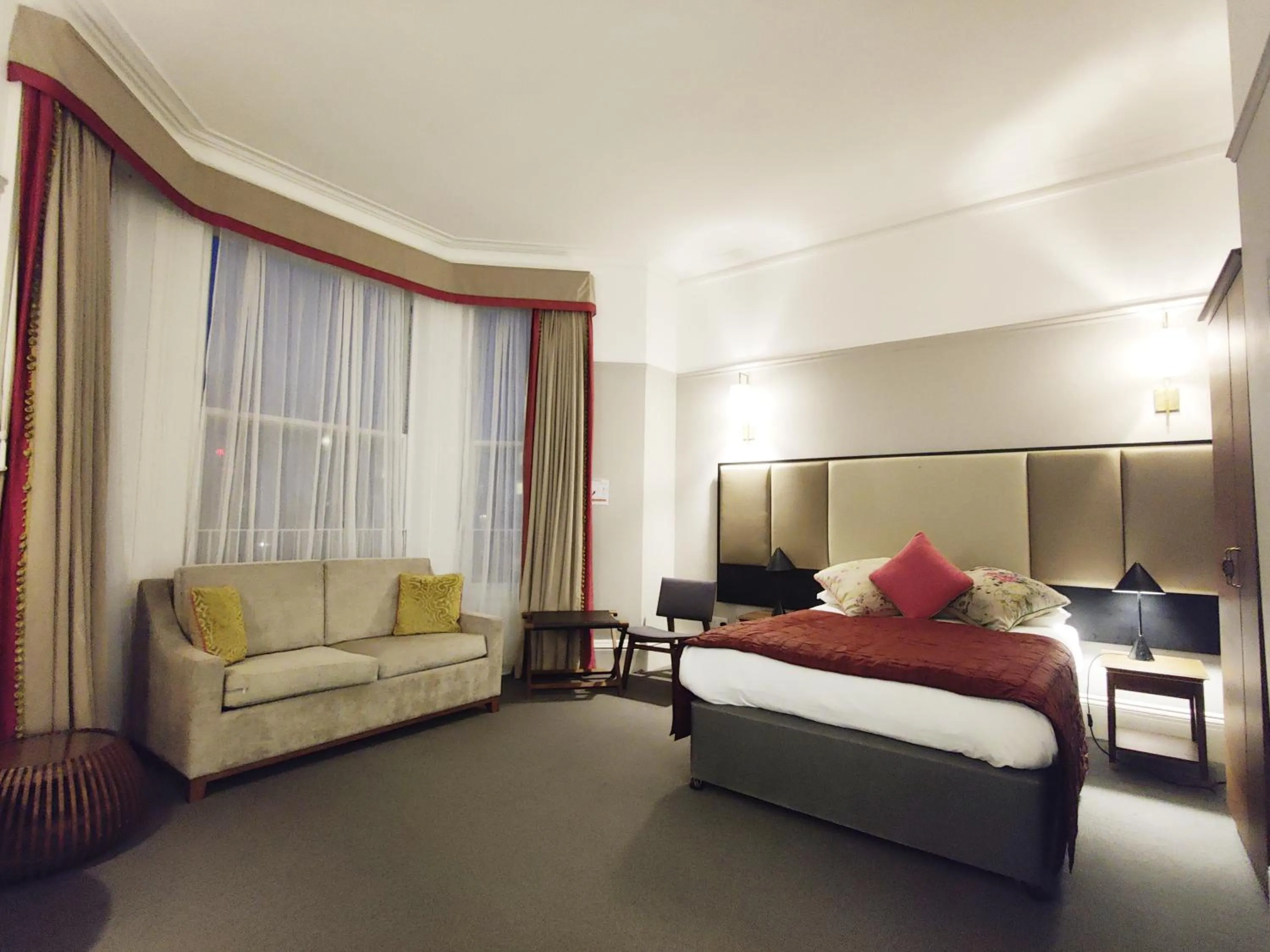 Decorative detail, Bed in Blue Bells Hotel