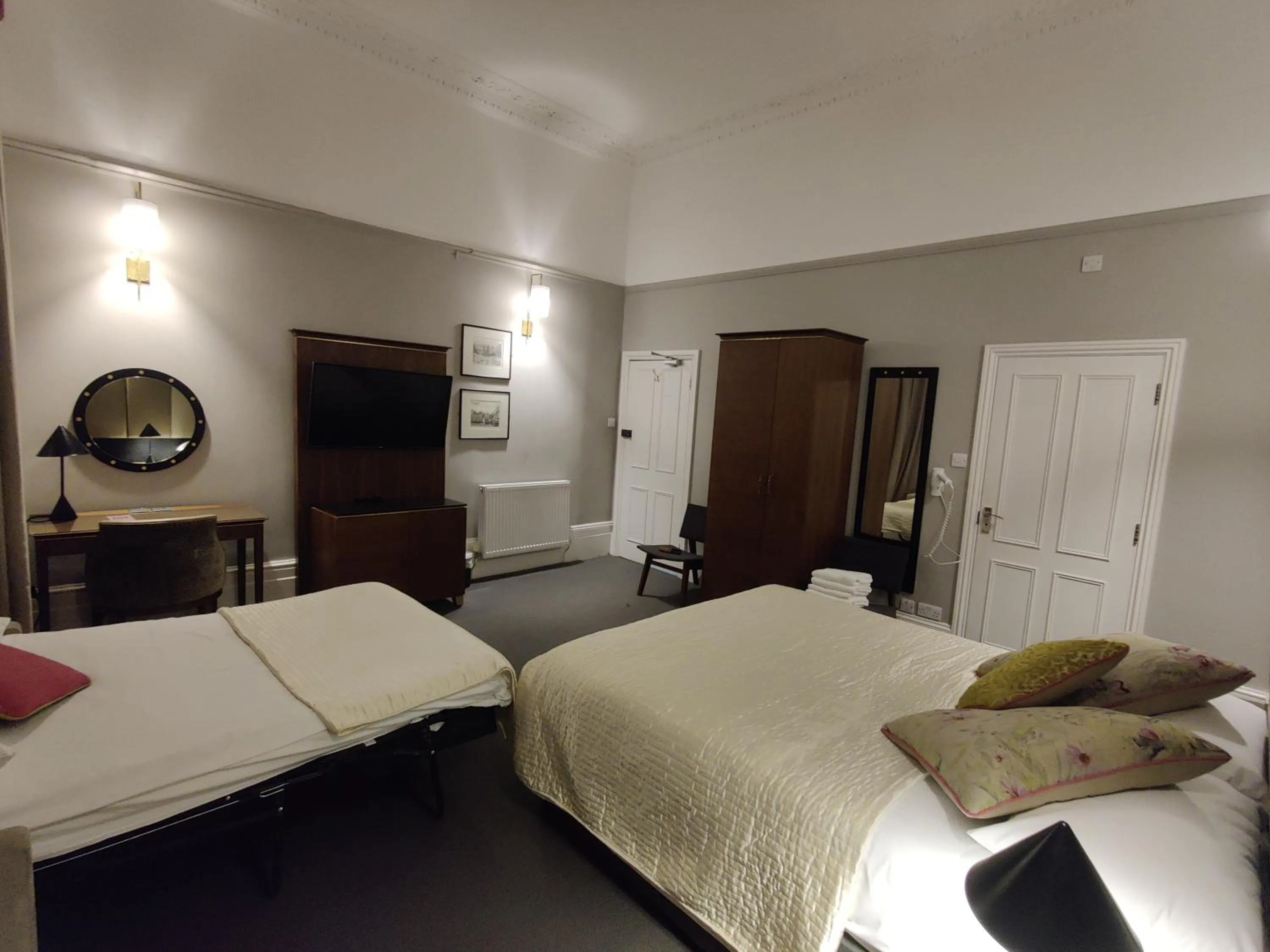 Decorative detail, Bed in Blue Bells Hotel