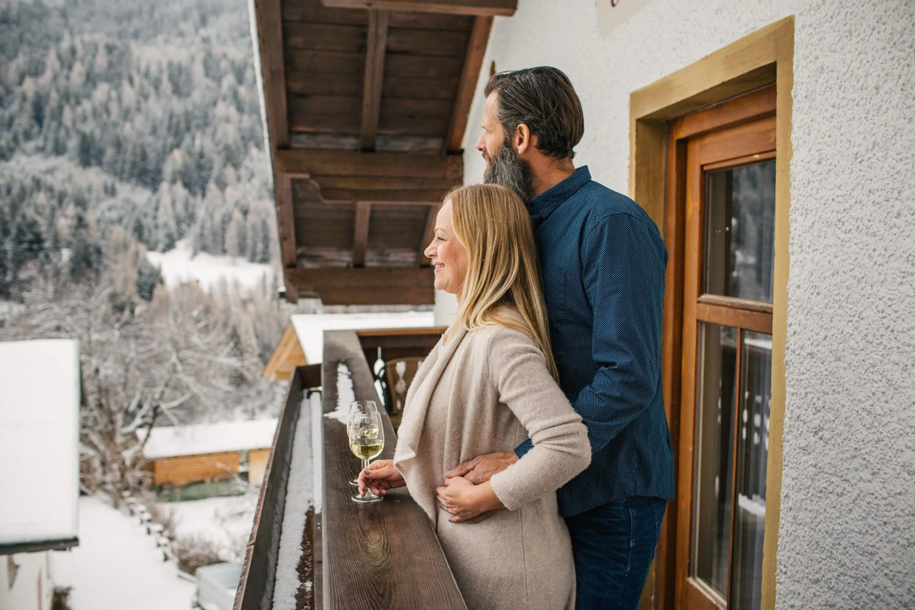 View (from property/room) in Pension der Steinbock - das 300 Jahre alte Bauernhaus - TIROL